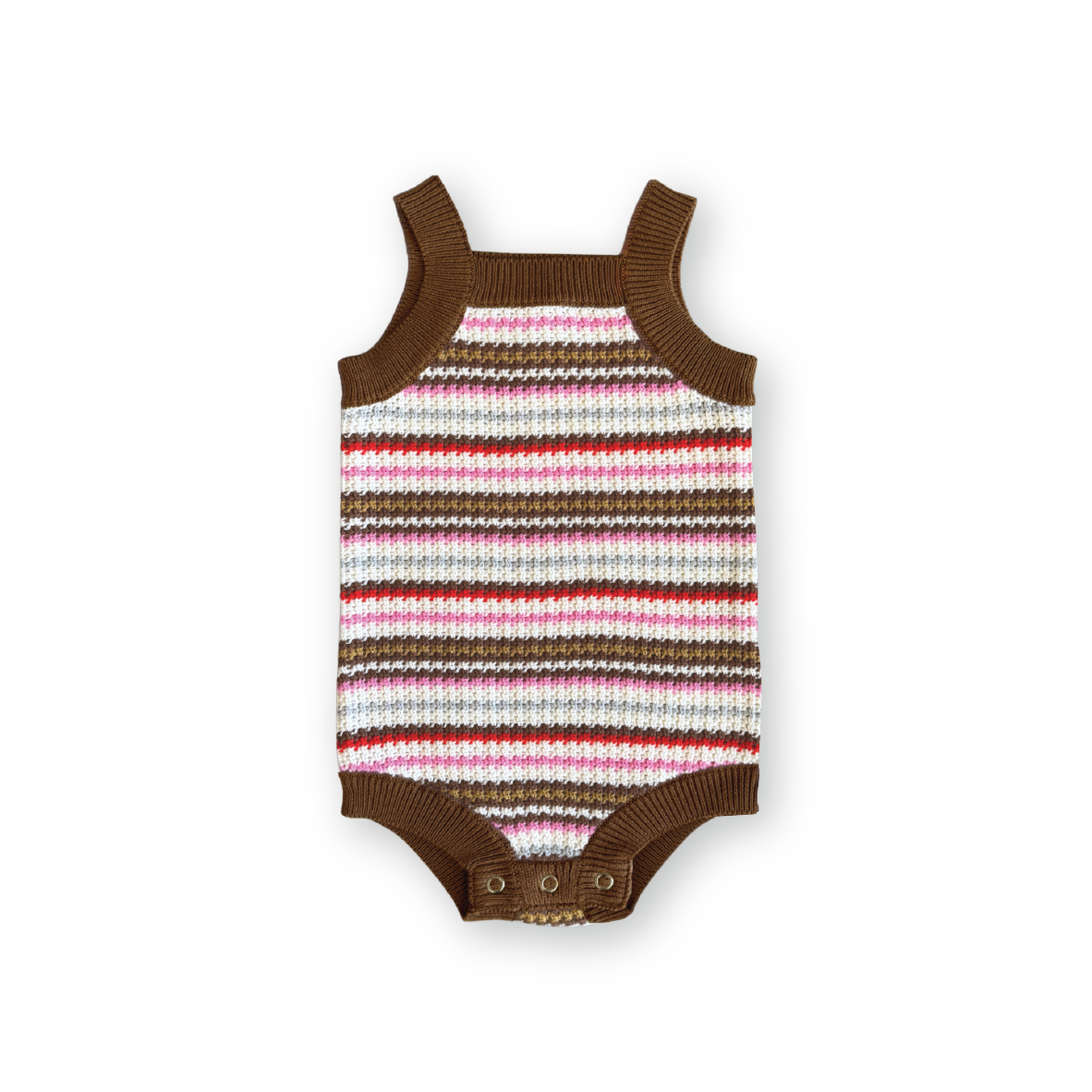Grown - Organic Sunshine Stripe Knit Romper
