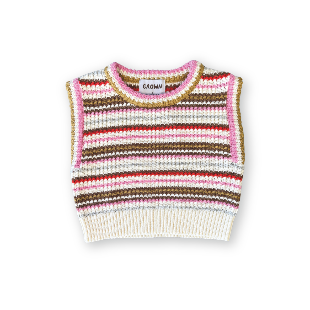 Grown - Organic Sunshine Stripe Knit Top