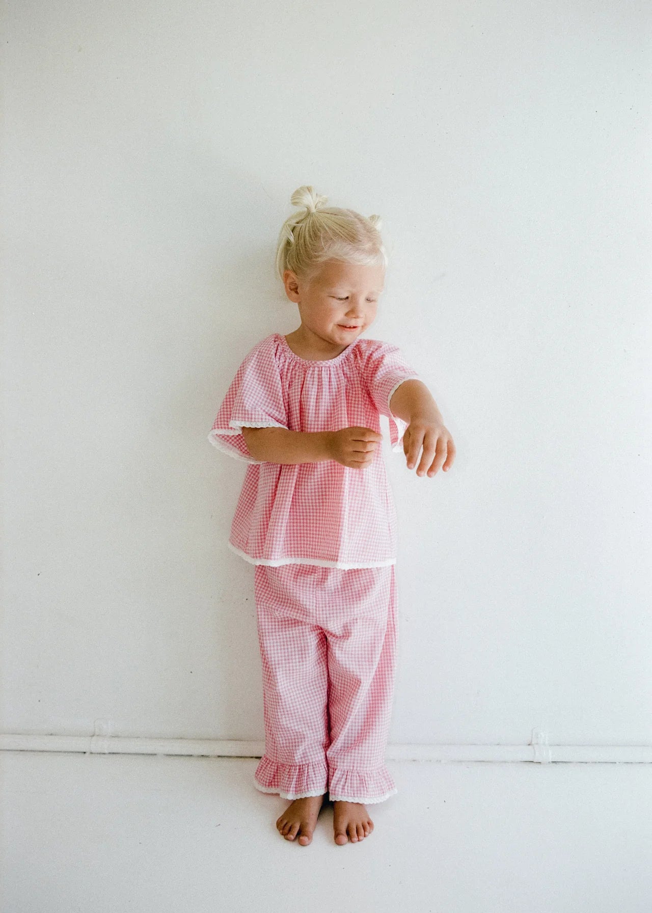 JUNI JNR - Penny Blouse Strawberry Gingham