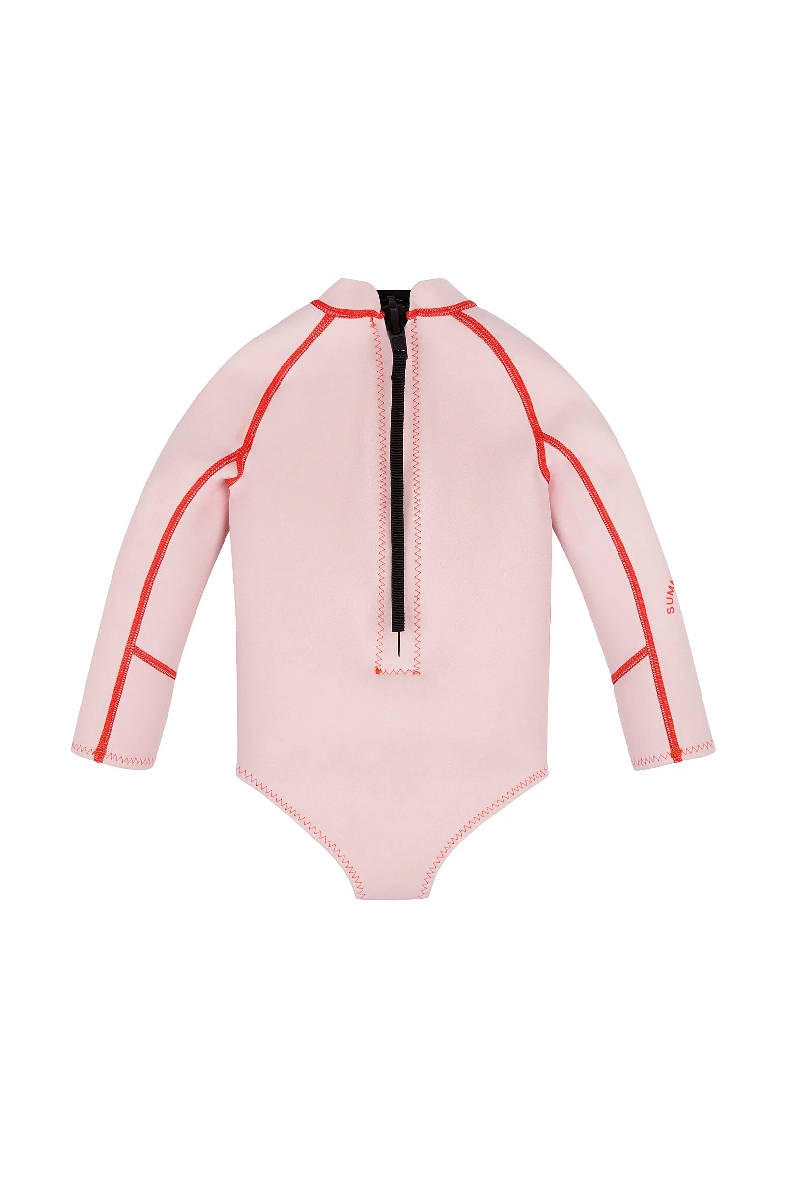 Summer Sun Label - Long Sleeve Paddle Suit Powder Pink/Tomato
