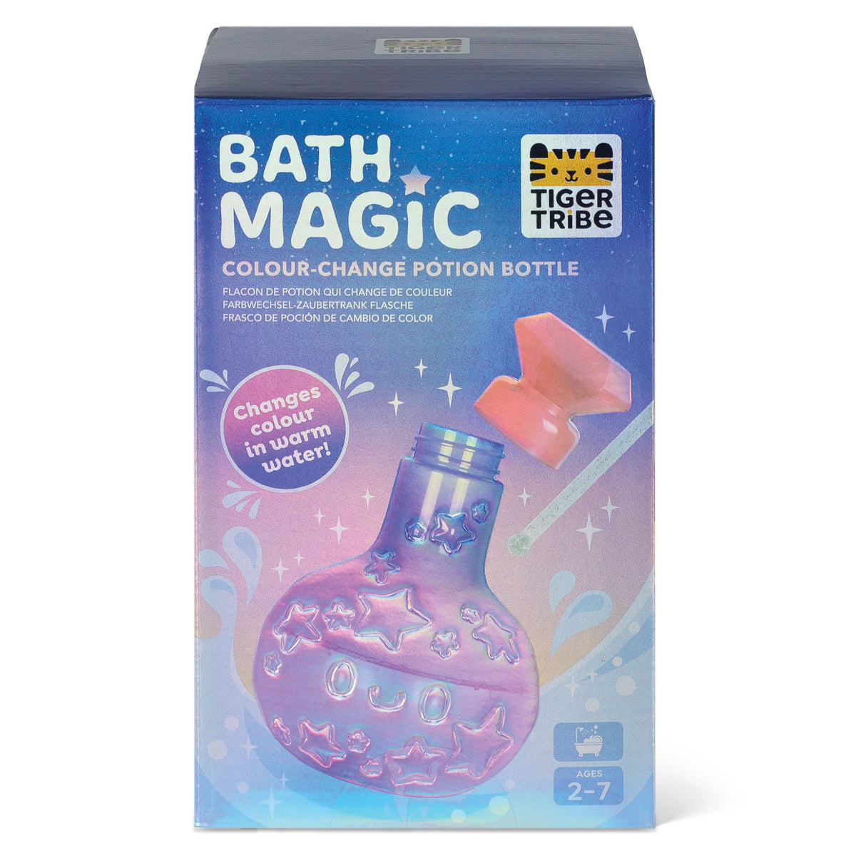 Tiger Tribe Bath Magic Colour-Change Potion Bottle Purple to Pink