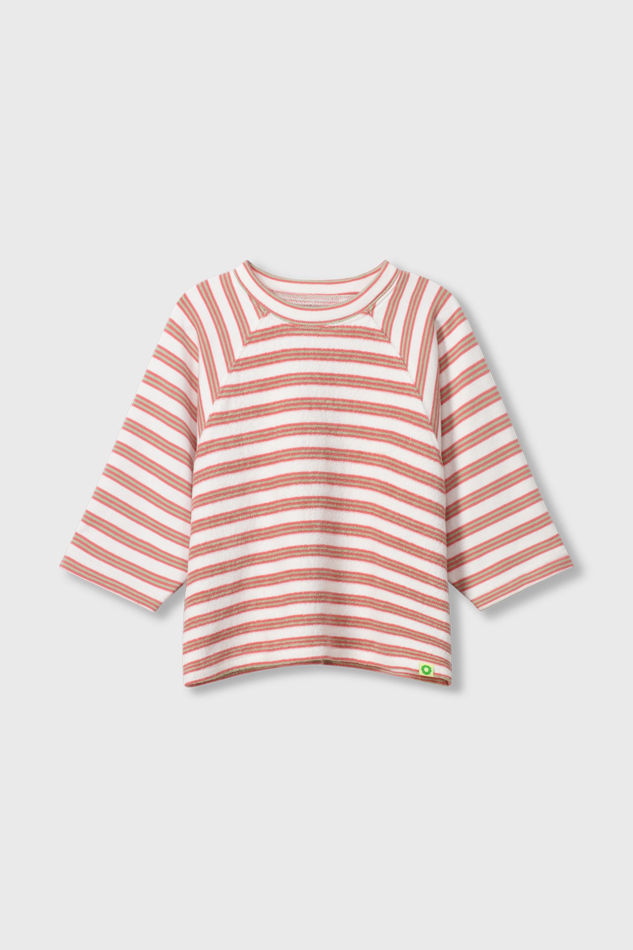 Cubby - Terry Raglan Top Zenberry Stripe