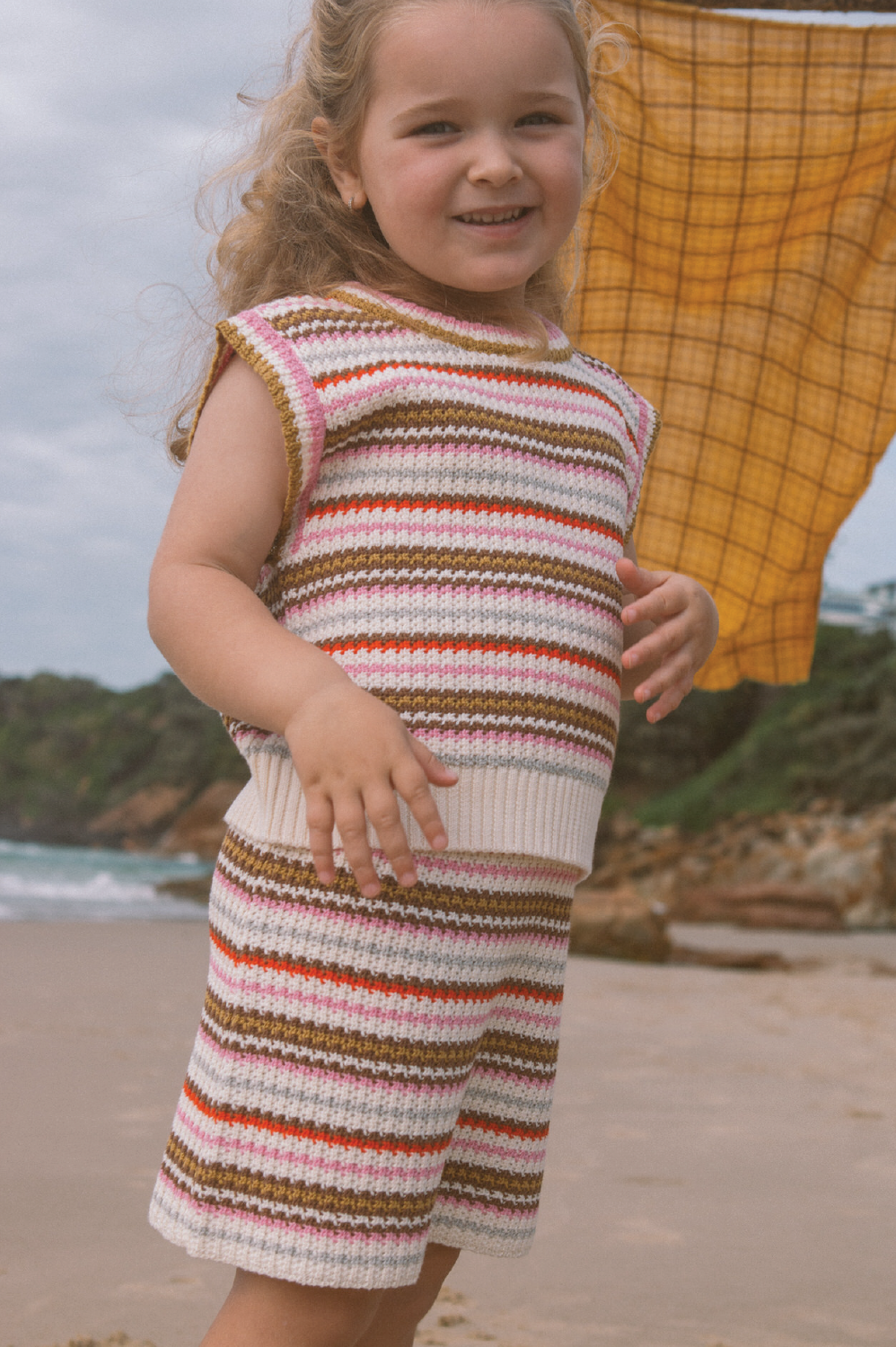 Grown - Organic Sunshine Stripe Knit Skirt
