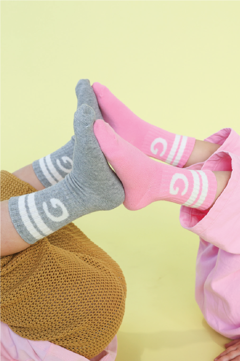 Grown - Stripe Logo Socks Candy