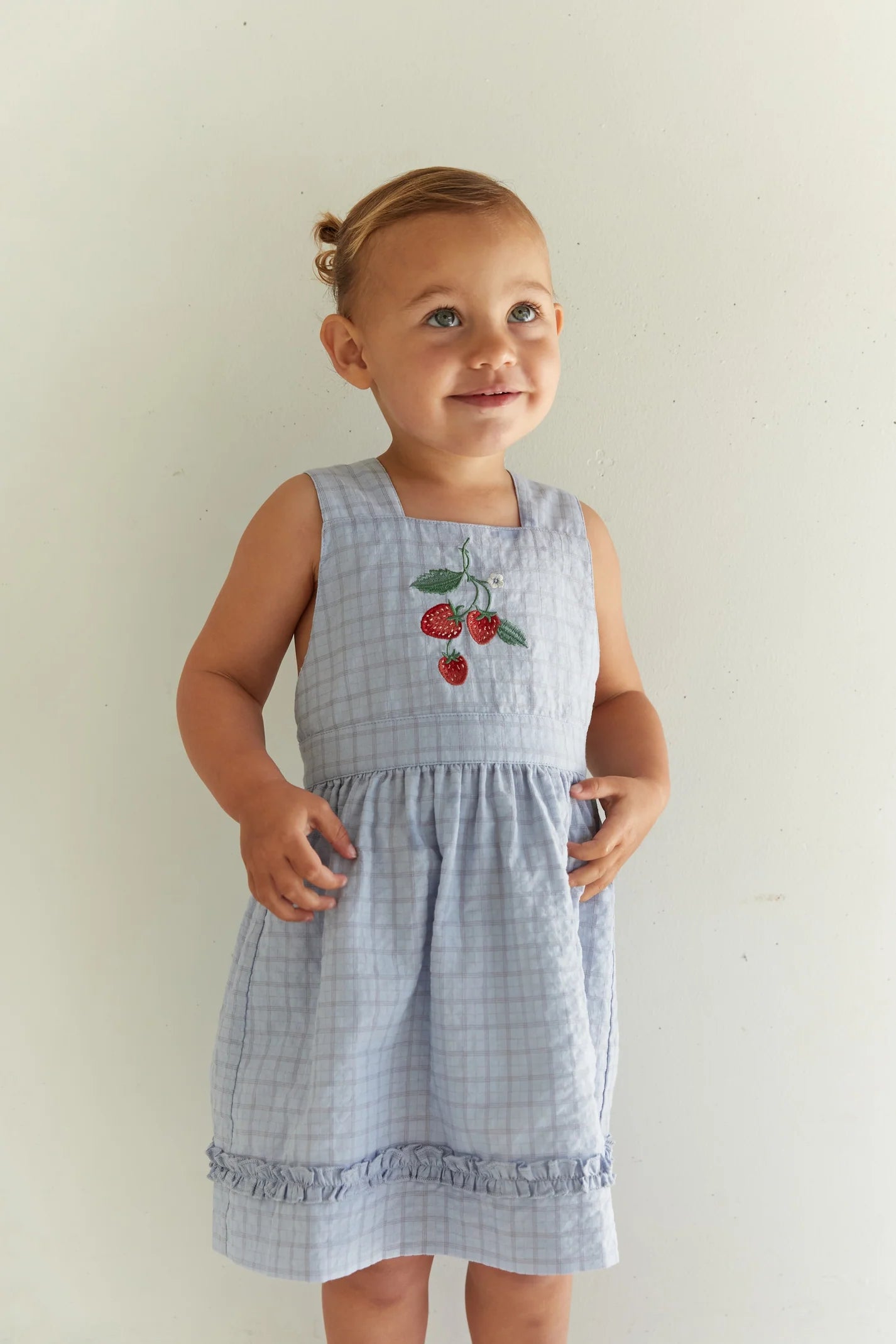 JUNI JNR - Coco Dress Sky Gingham