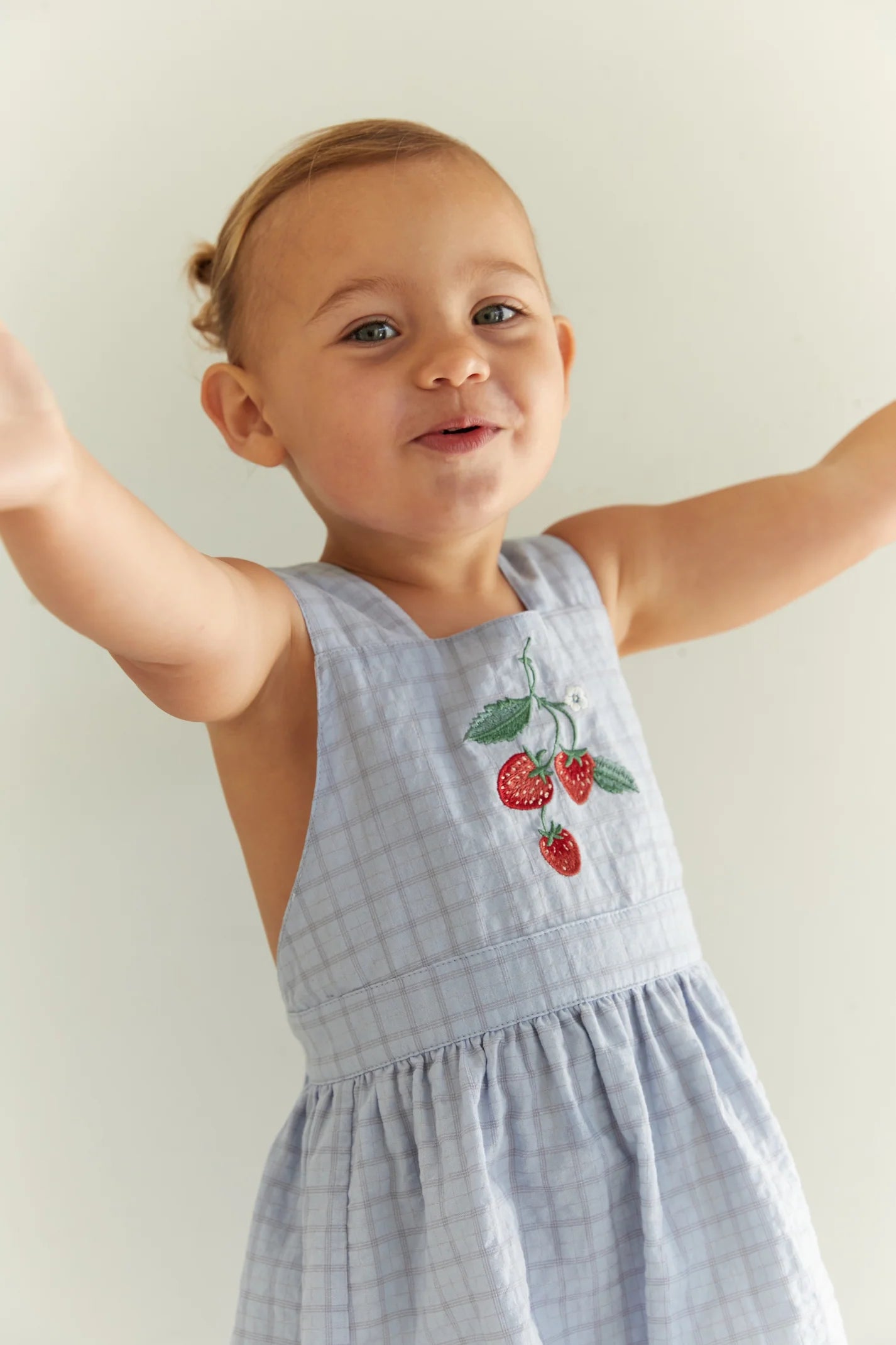 JUNI JNR - Coco Dress Sky Gingham