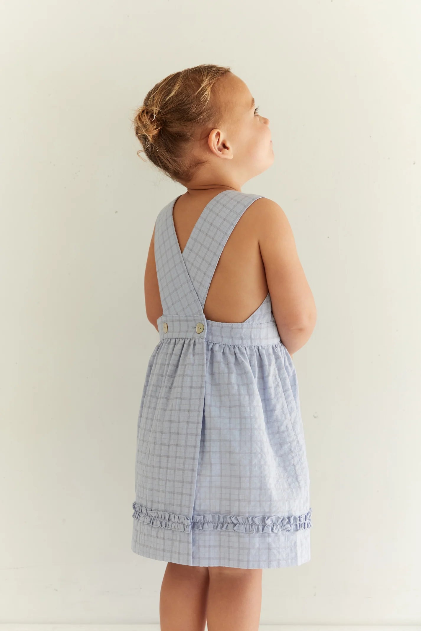 JUNI JNR - Coco Dress Sky Gingham