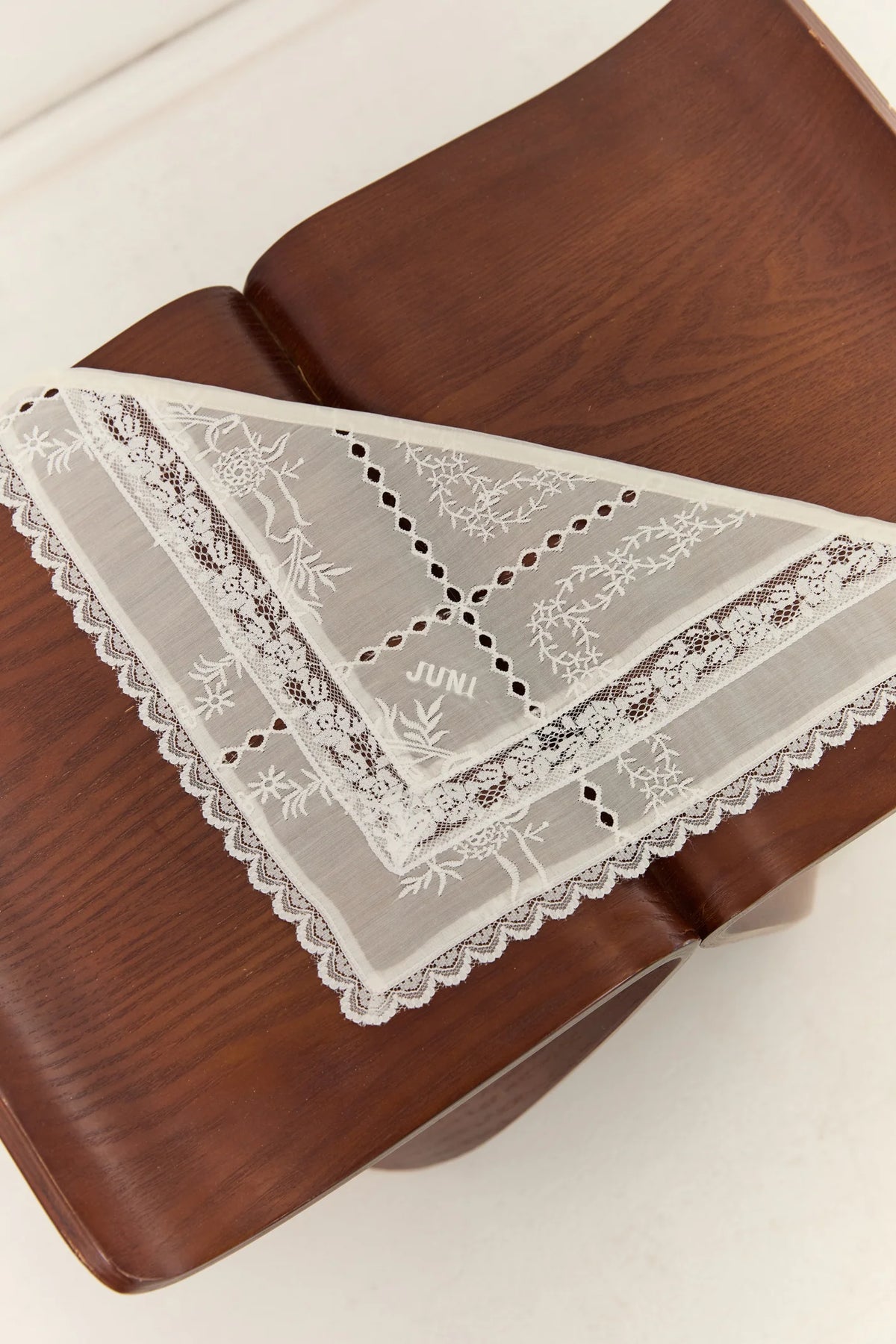 JUNI JNR - Lace Headscarf Blanc