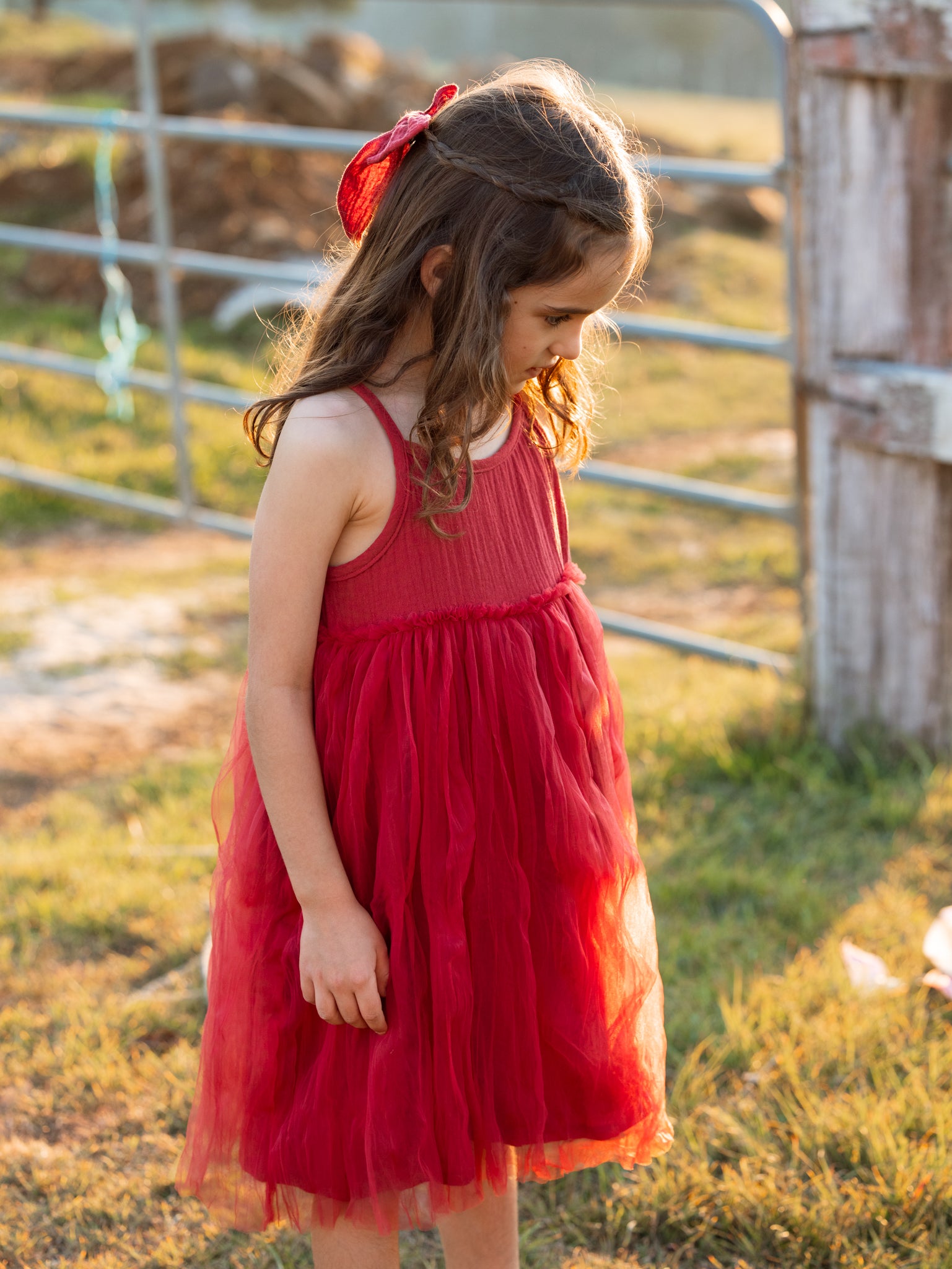 Valencia Byron Bay - Limited Edition Cotton Bow Christmas Red