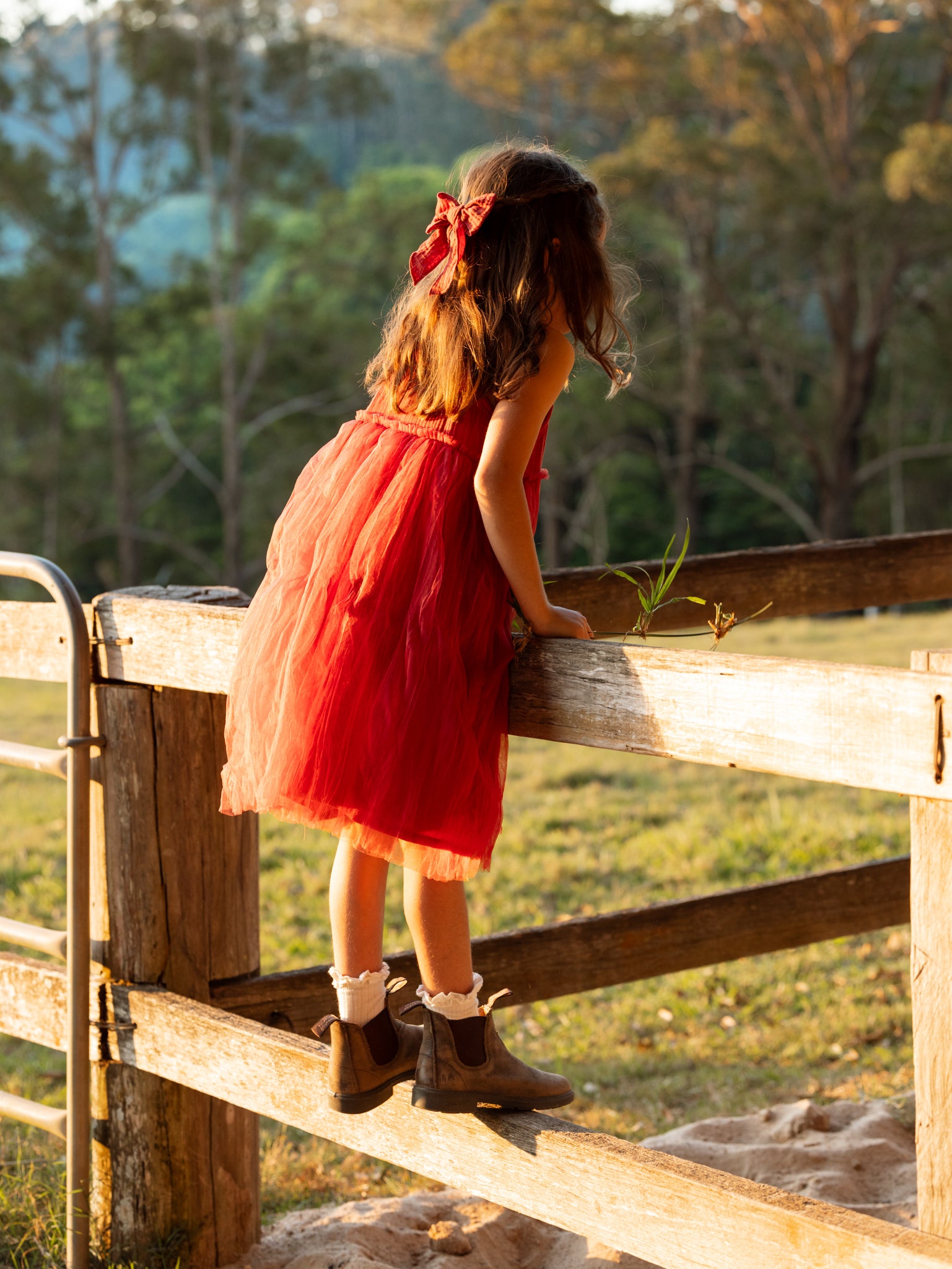 Valencia Byron Bay - Limited Edition Cotton Bow Christmas Red