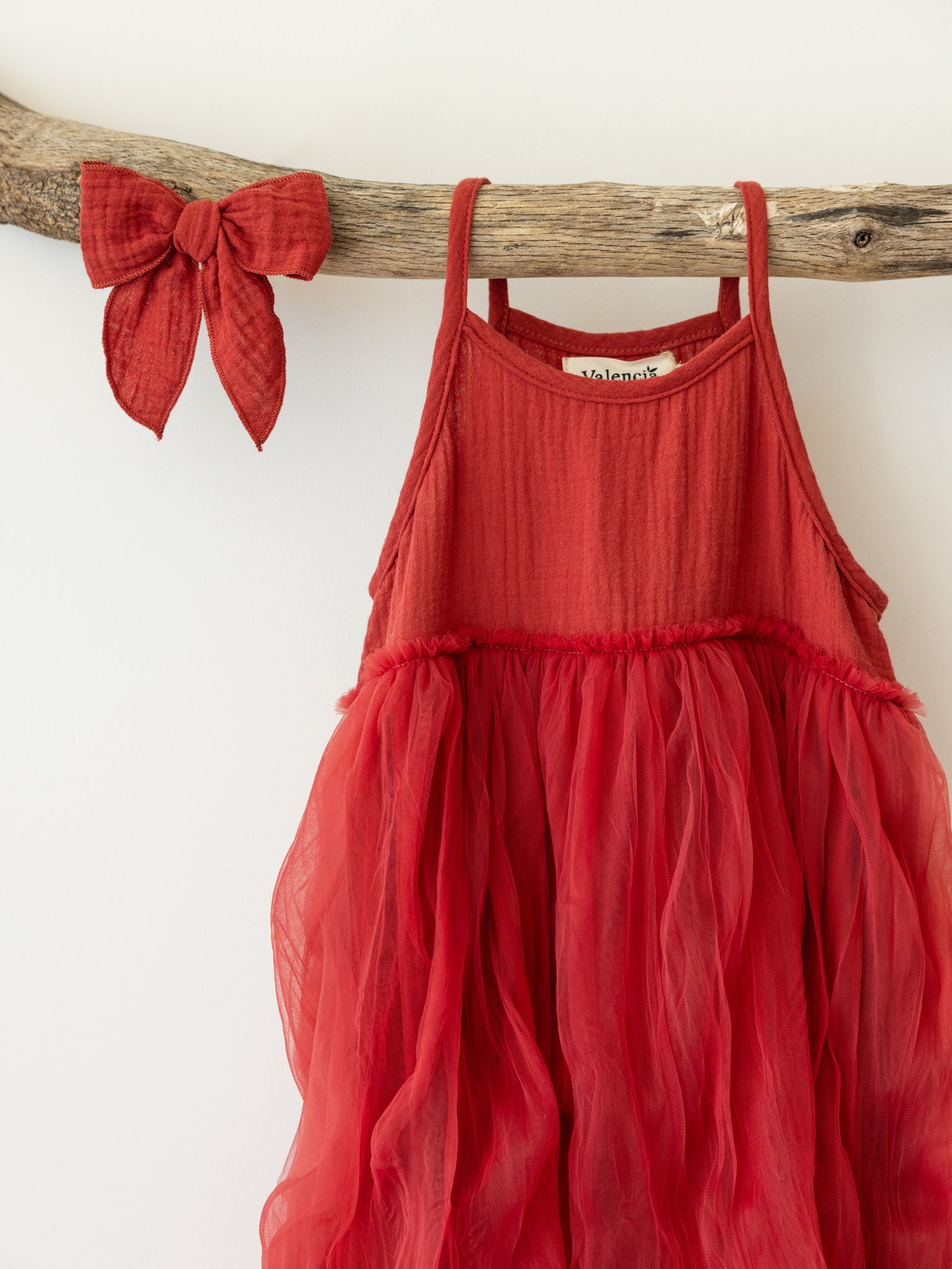 Valencia Byron Bay - Limited Edition Cotton Bow Christmas Red
