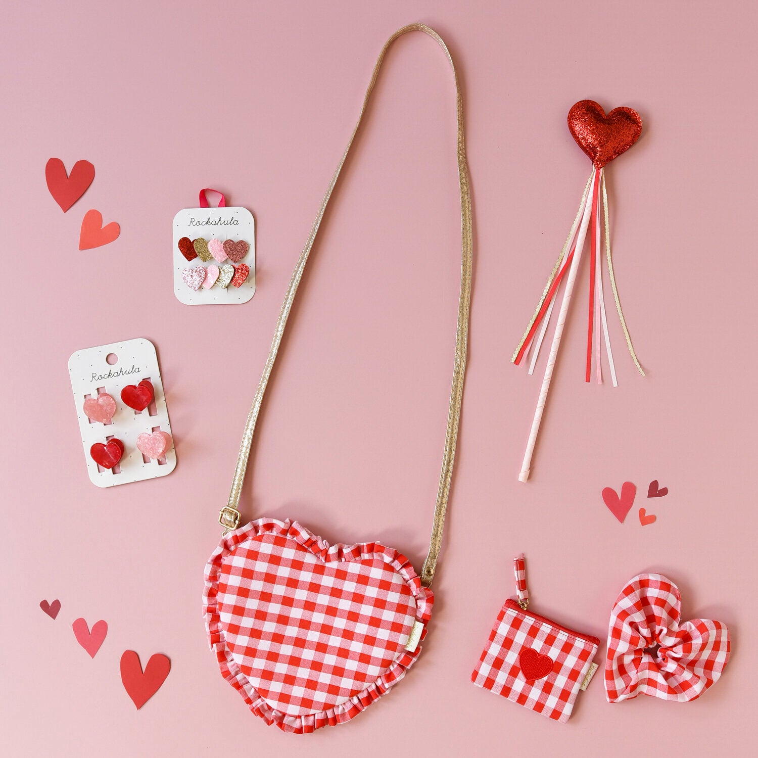 Rockahula - Gingham Love Heart Mini Purse