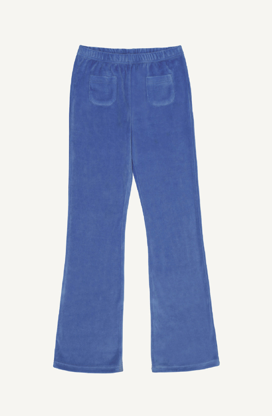 PLAYetc Velour Flares Denim Blue.