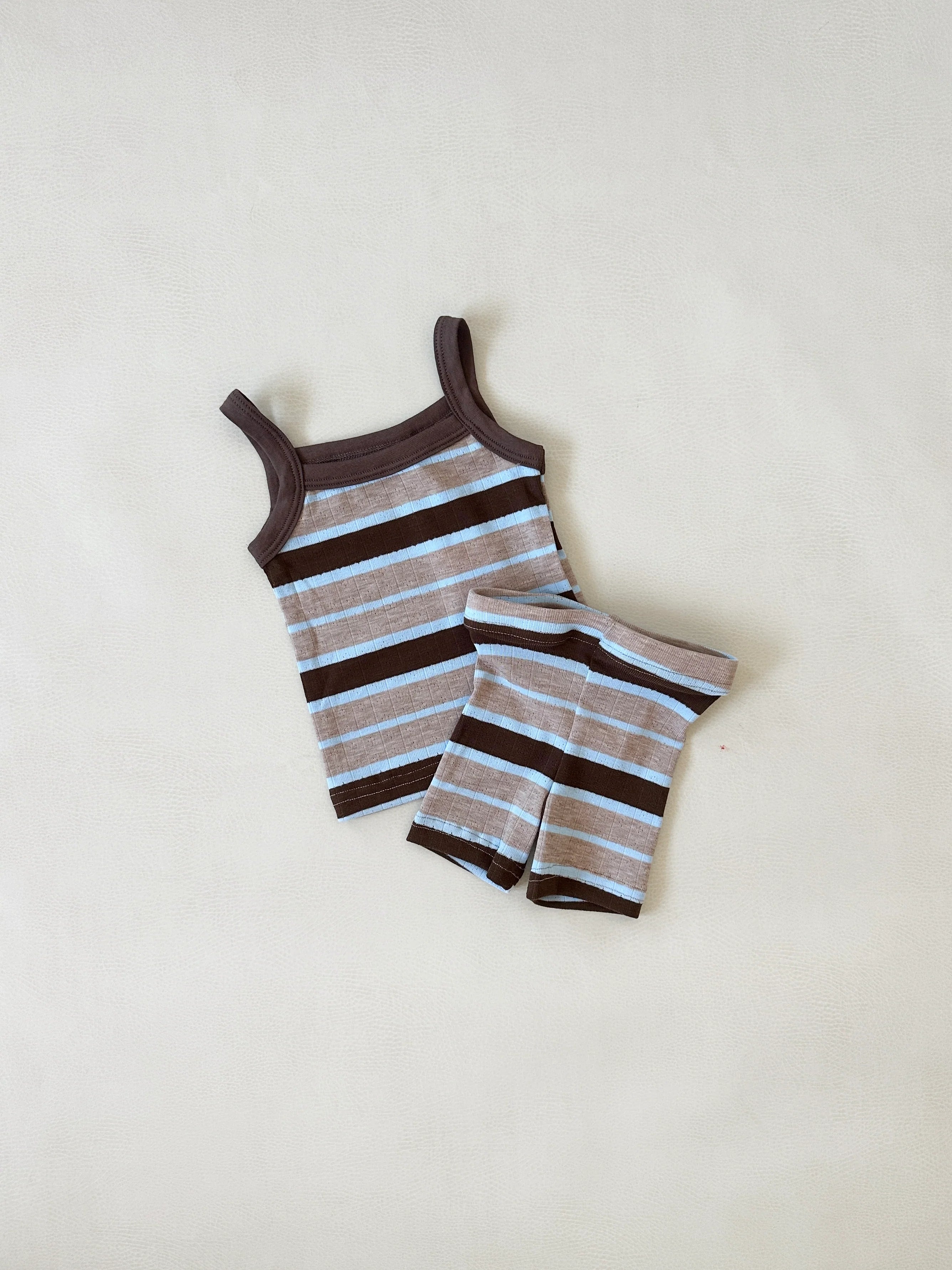 Tiny Trove - Vivi Rib Pointelle Set Stripe