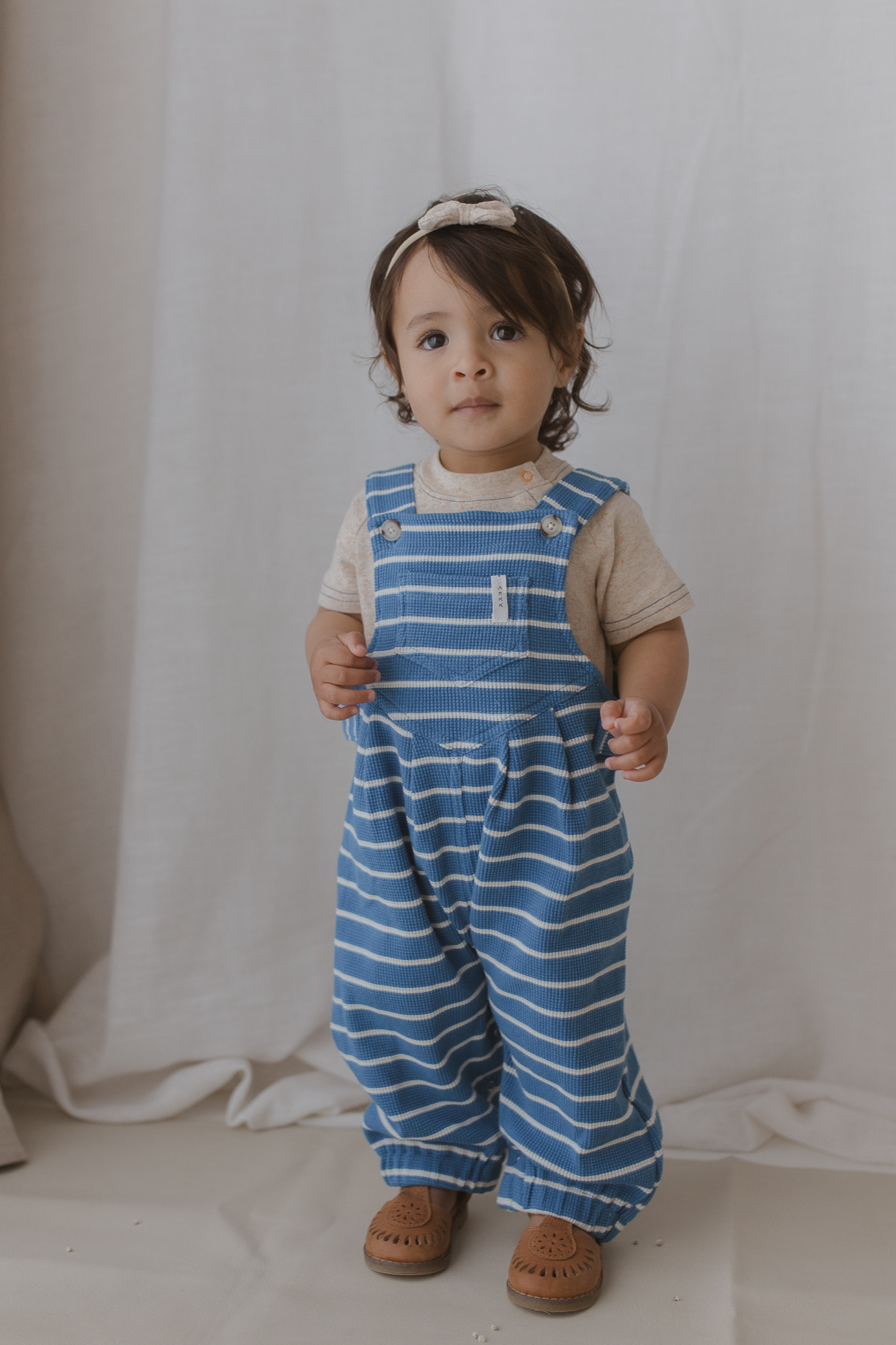 Waffle Overalls Electric Blue