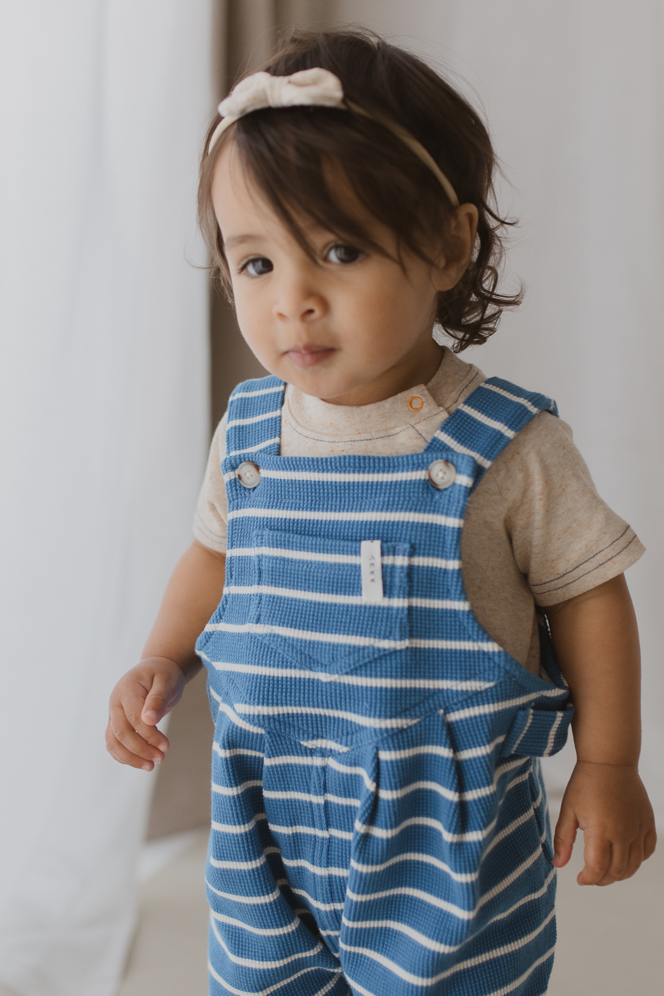 Waffle Overalls Electric Blue