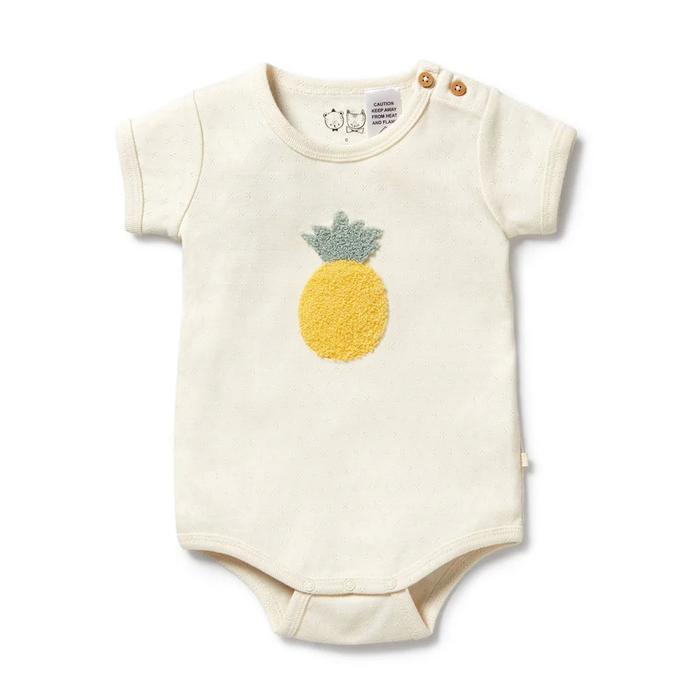 Wilson & Frenchy - Piney Pals Organic Pointelle Bodysuit