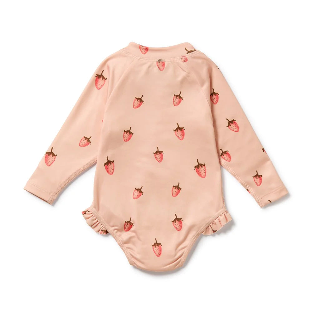 Wilson & Frenchy - Strawberry Kisses Long Sleeved Swimsuit