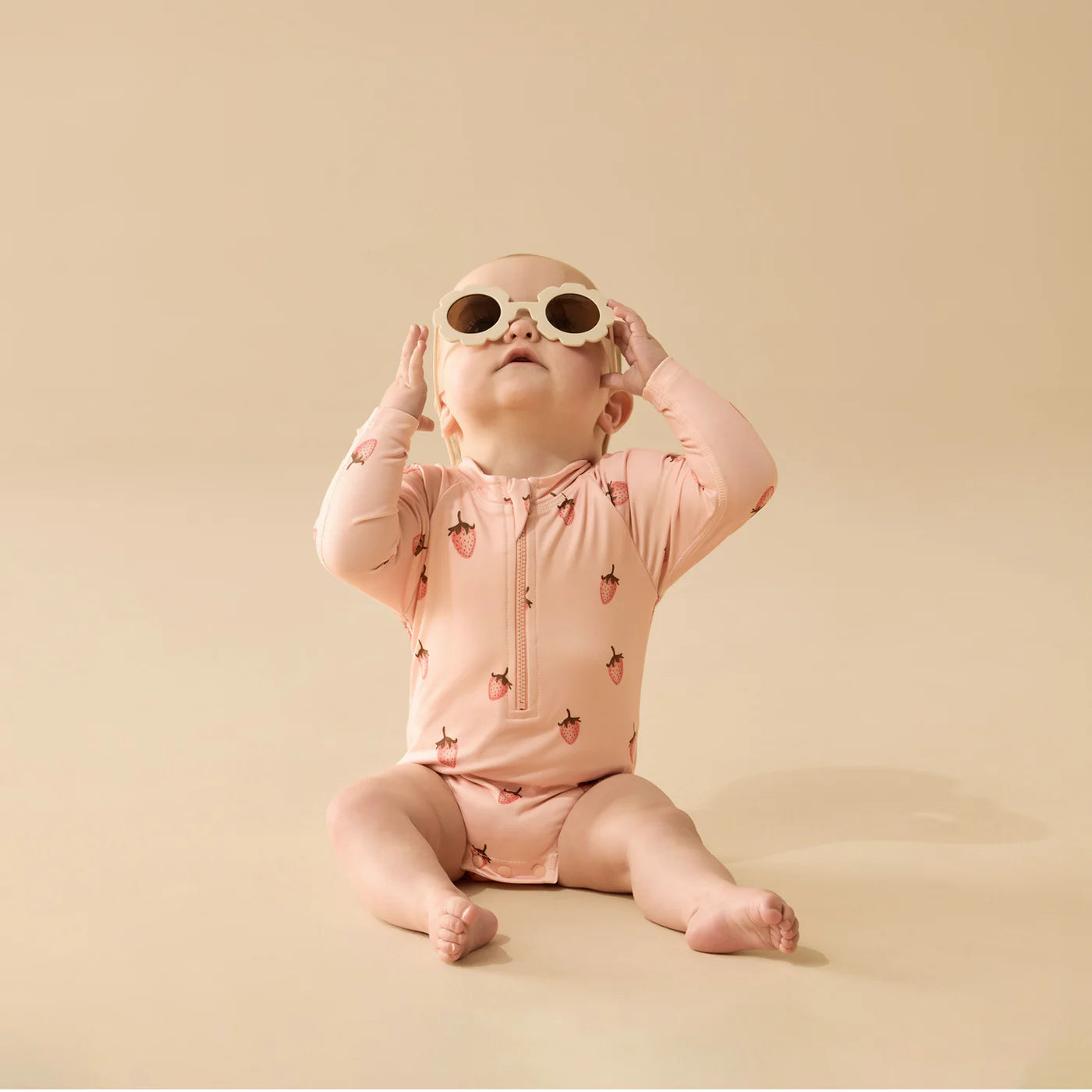 Wilson & Frenchy - Strawberry Kisses Long Sleeved Swimsuit