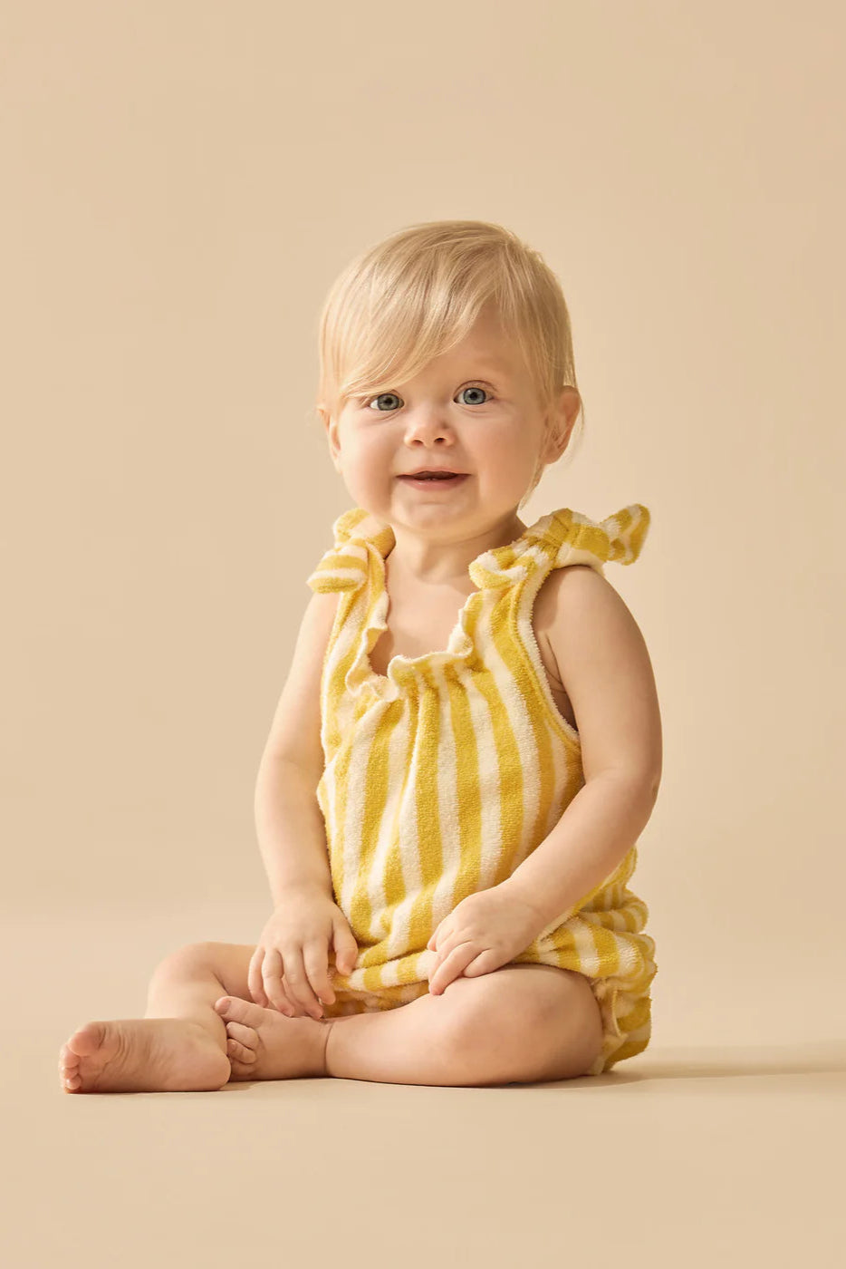 Wilson & Frenchy - Honey Wave Organic Terry Tie Playsuit