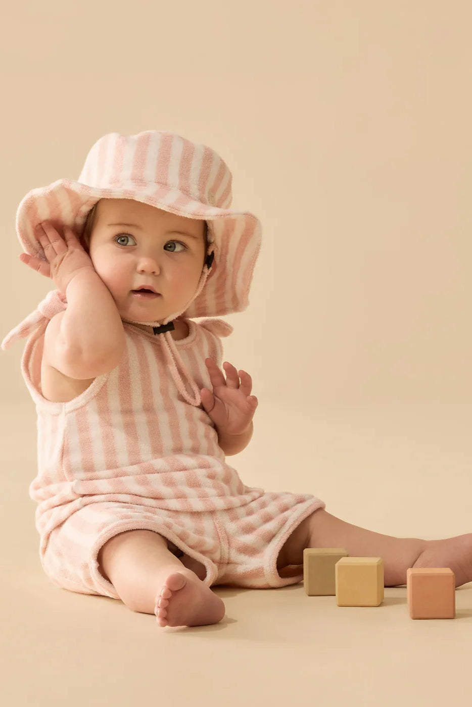 Wilson & Frenchy - Strawberry Wave Organic Terry Sun Hat