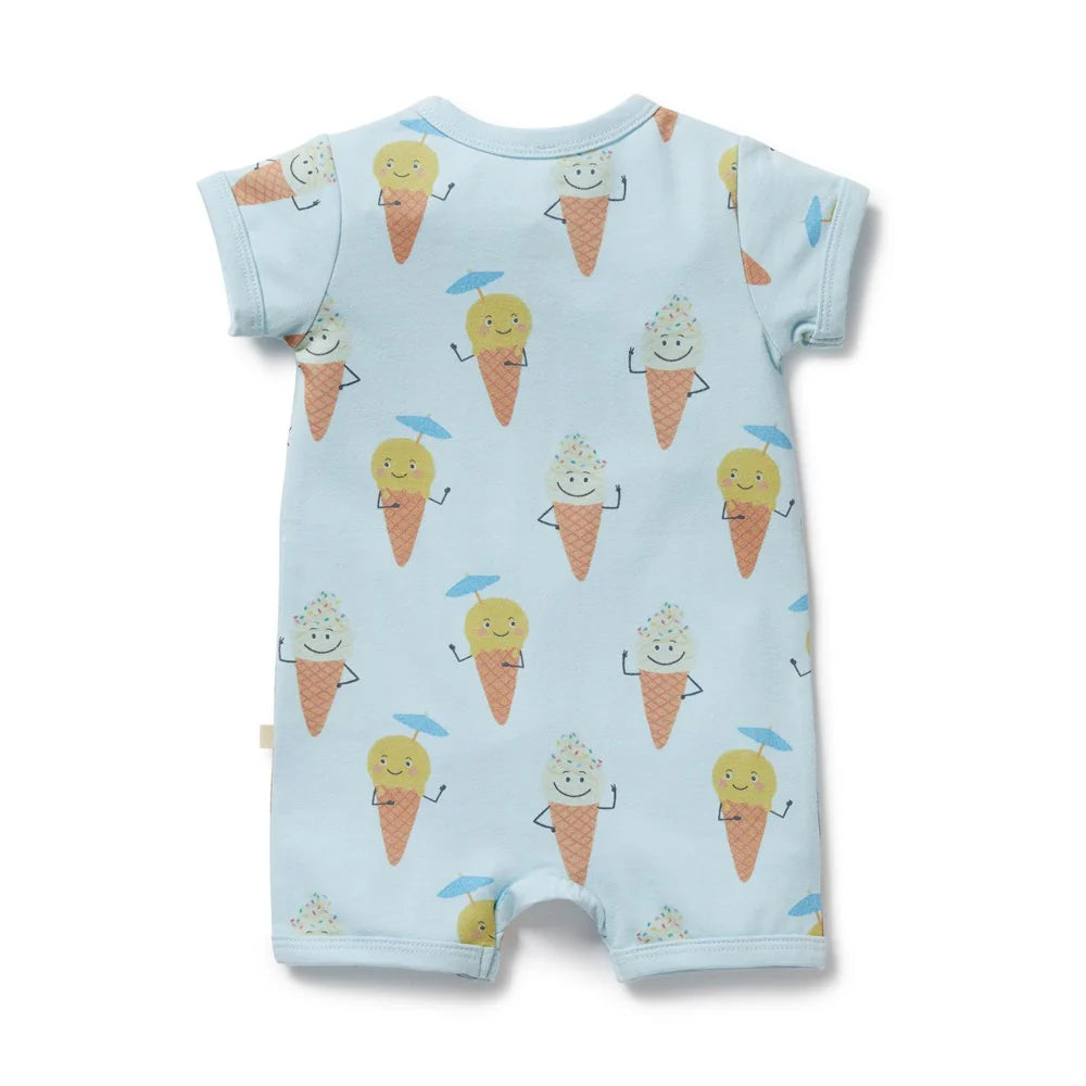 Wilson & Frenchy - Frosty Friends Organic Boyleg Zipsuit