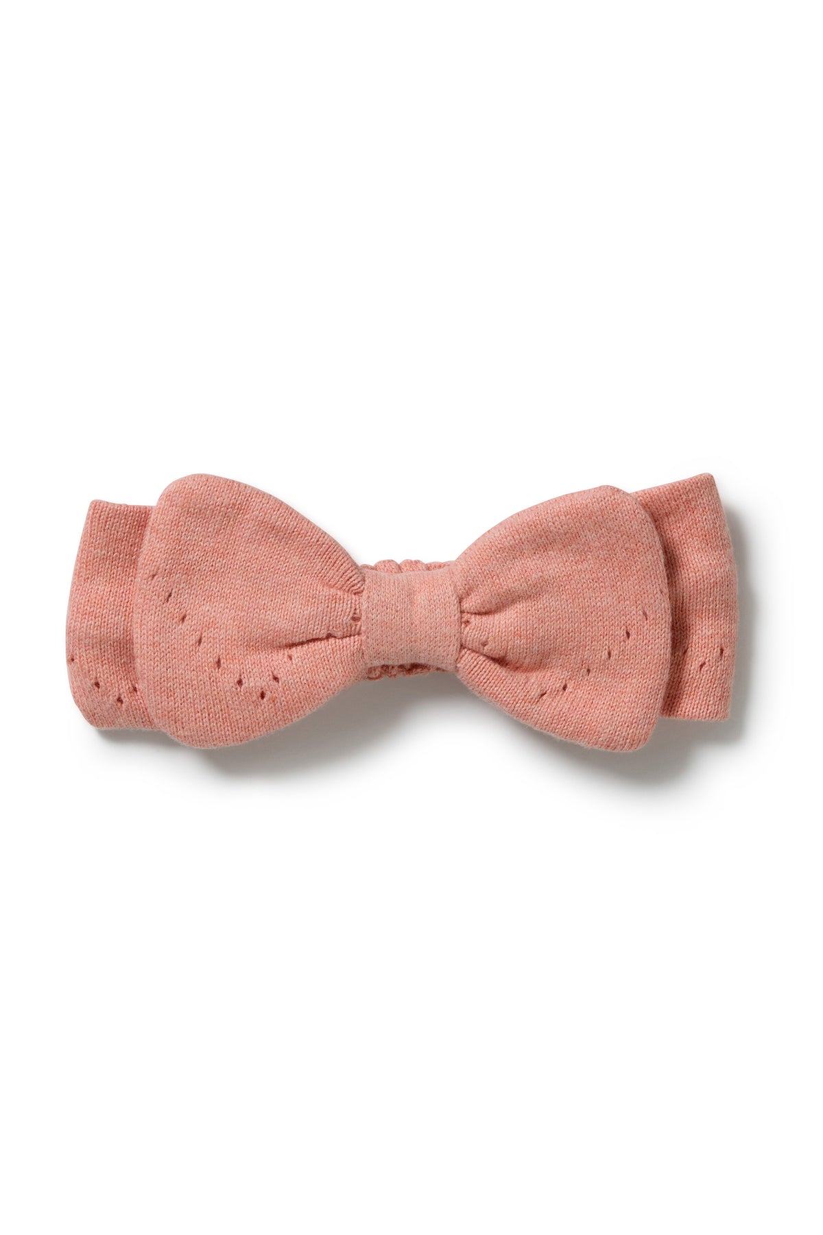 Wilson & Frenchy - Petal Pink Organic Knitted Pointelle Headband