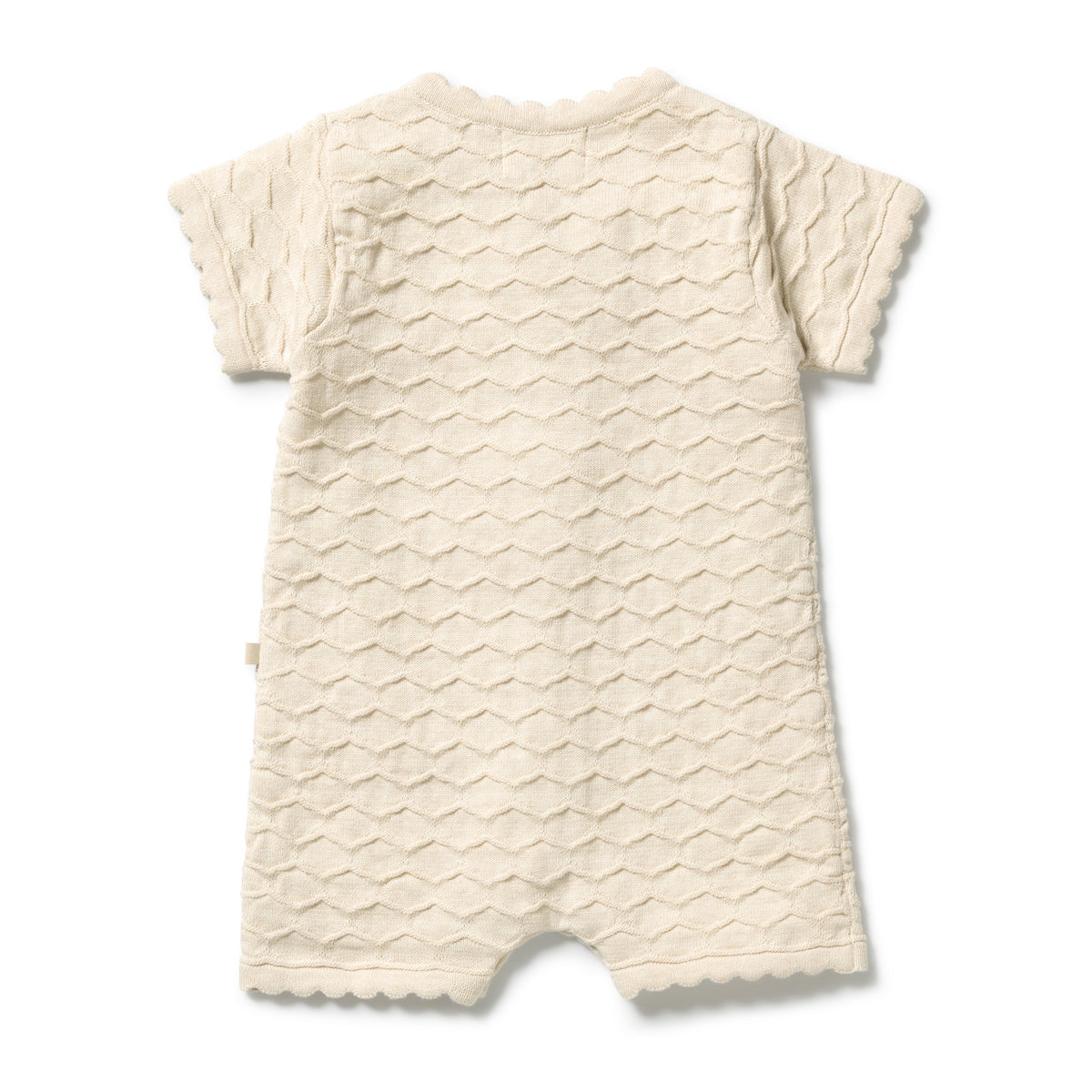 Wilson & Frenchy - Milk Cloud Organic Knitted Chevron Growsuit