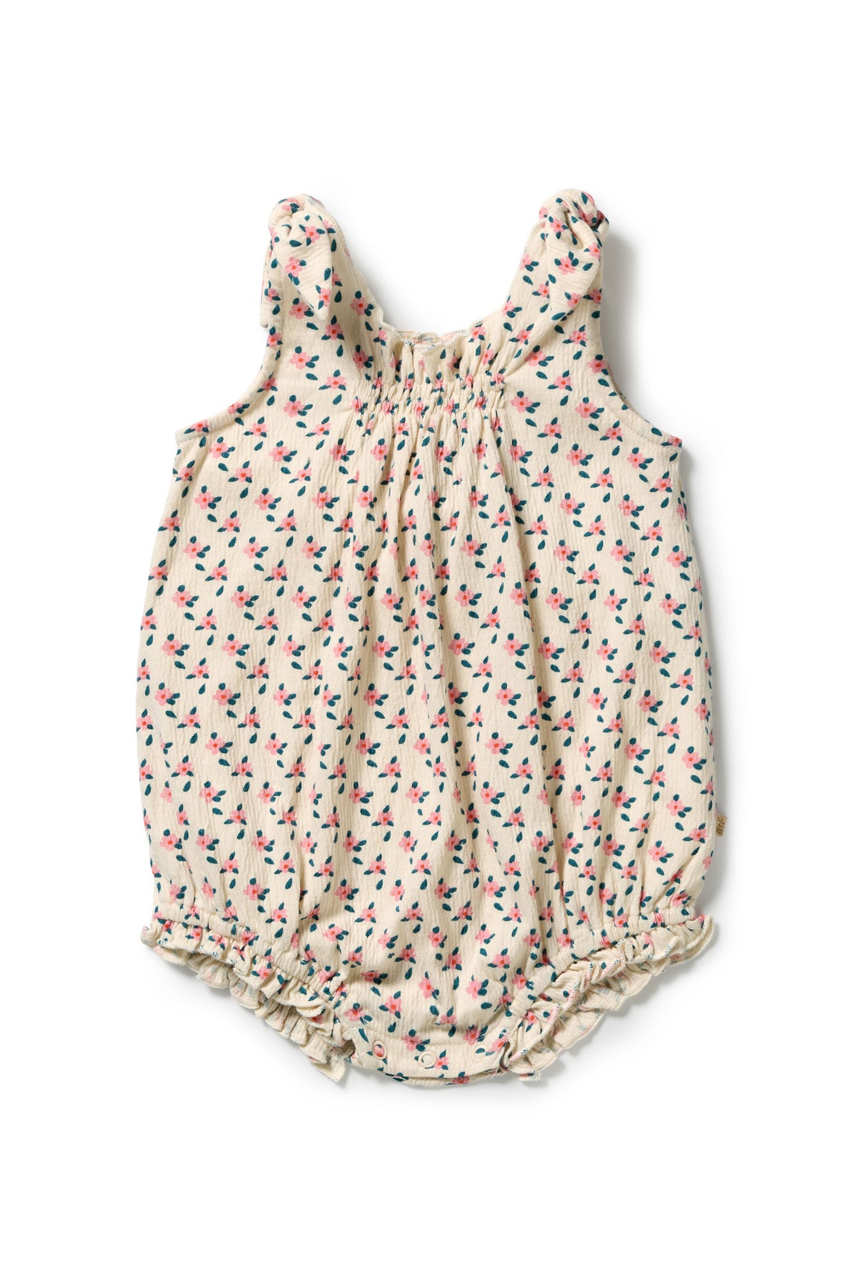 Wilson & Frenchy - Little Blossom Organic Crinkle Tie Playsuit