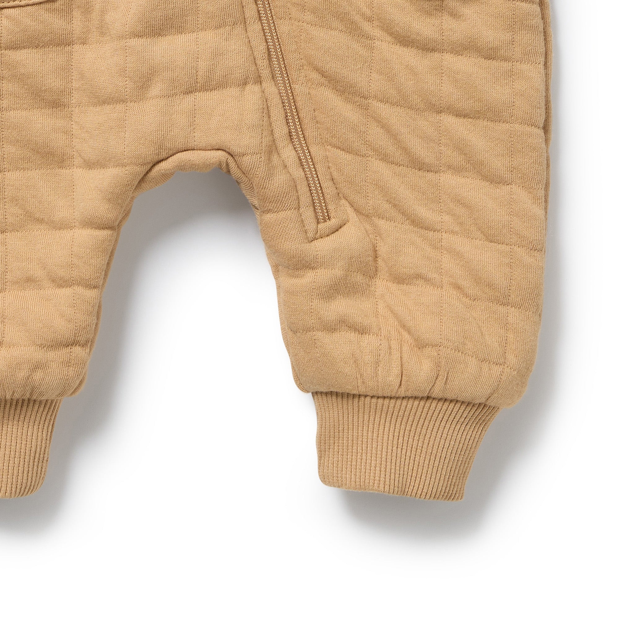 Wilson & Frenchy - Honey Fawn Organic Quilted Growsuit