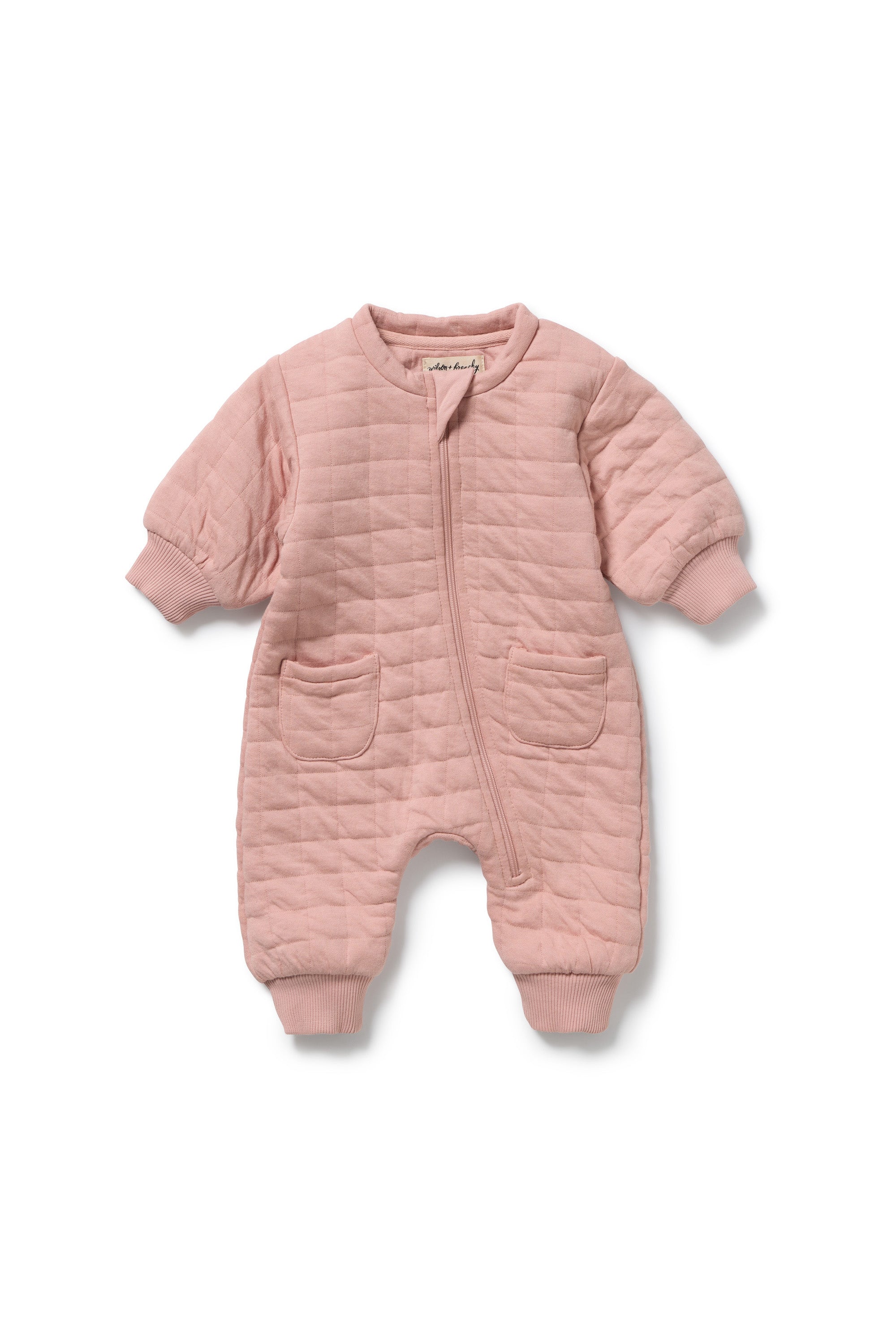 Wilson & Frenchy - Rose Organic Quilted Growsuit