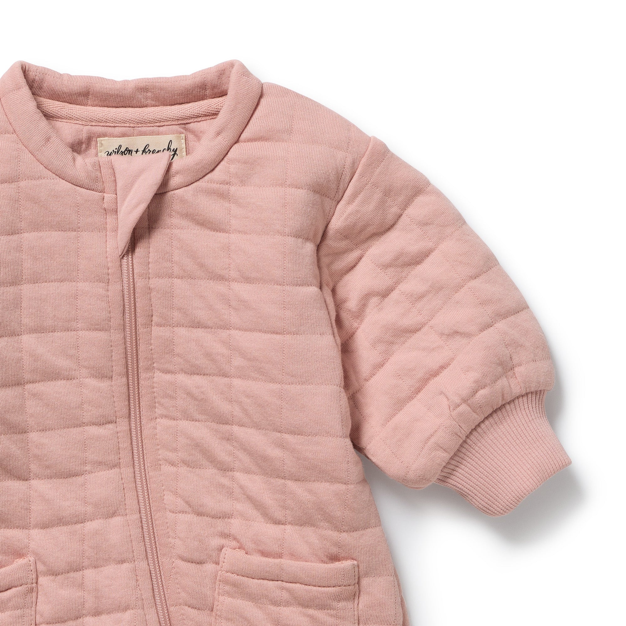 Wilson & Frenchy - Rose Organic Quilted Growsuit