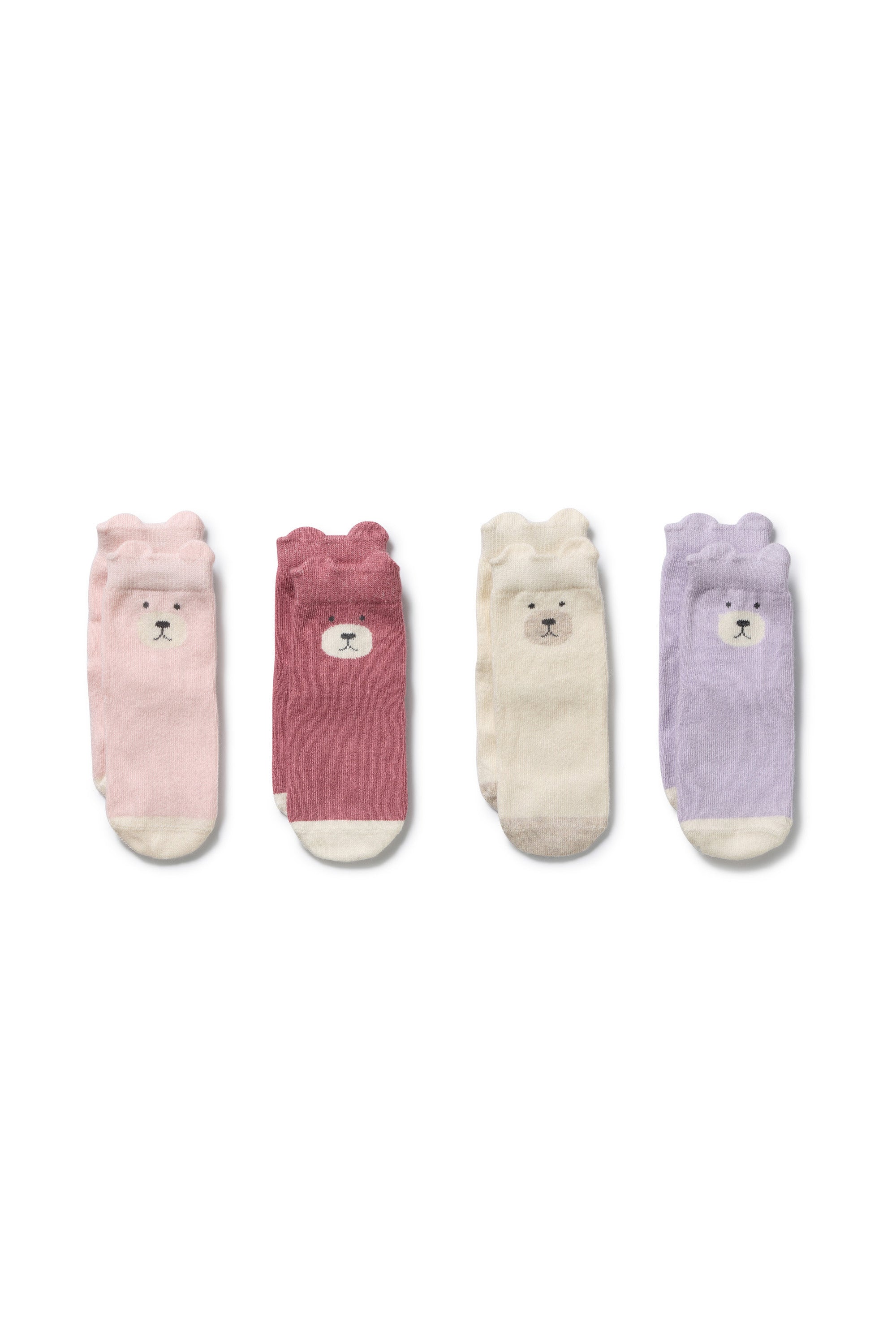 Wilson & Frenchy - Girls Organic 4 Pack Baby Socks