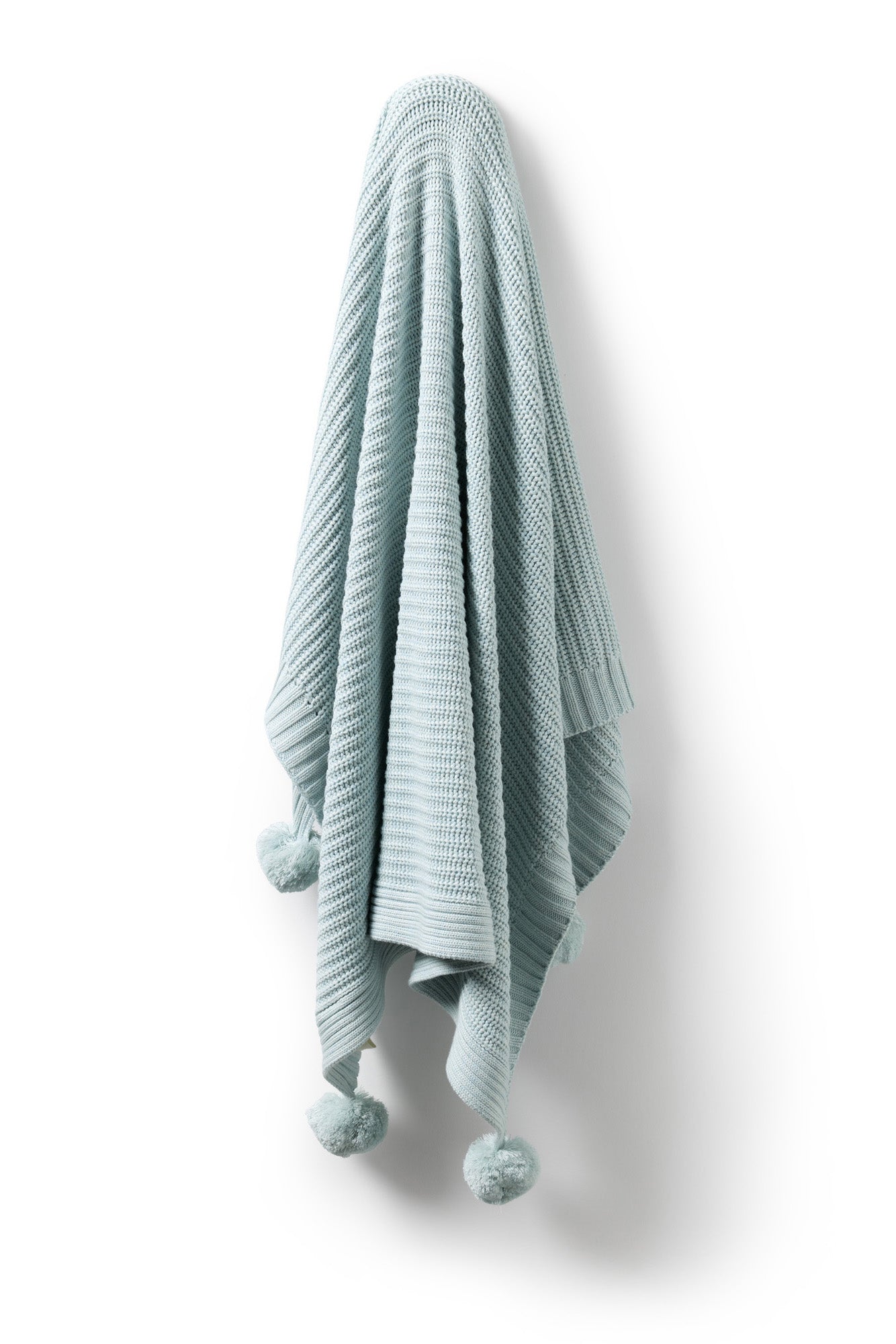 Wilson & Frenchy - Cloud Blue Organic Knitted Blanket