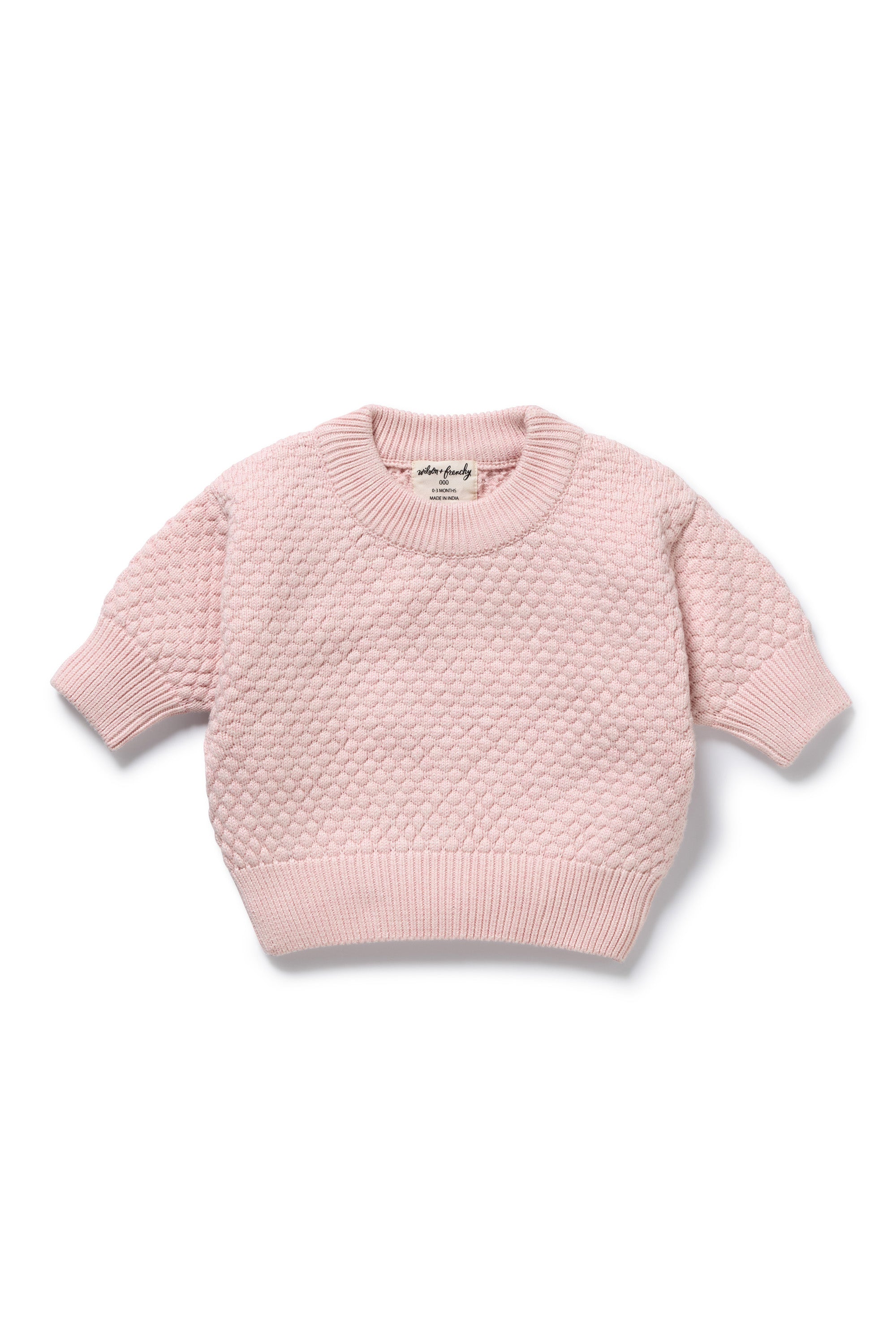 Wilson & Frenchy - Marshmellow Organic Knitted Bubble Jumper