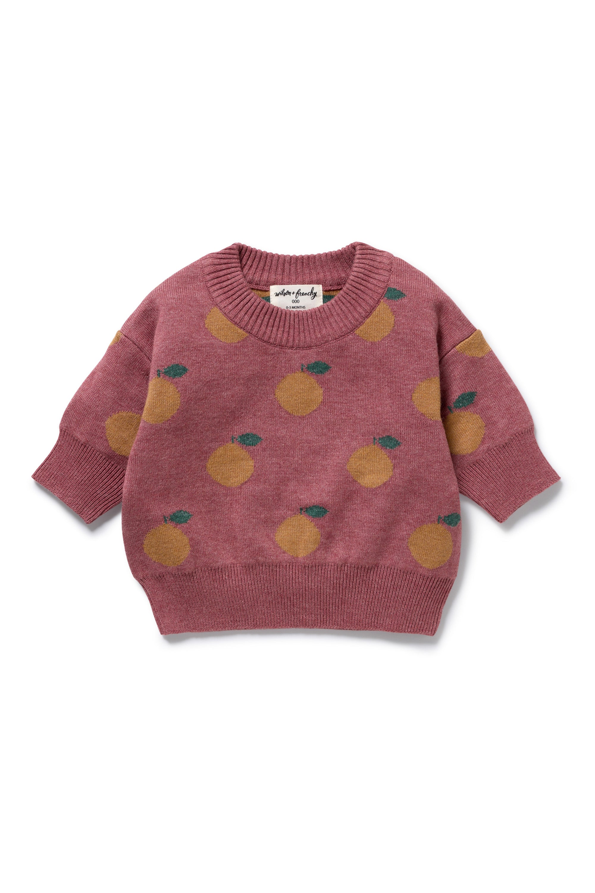Wilson & Frenchy - Clementine Organic Knitted Jacquard Jumper
