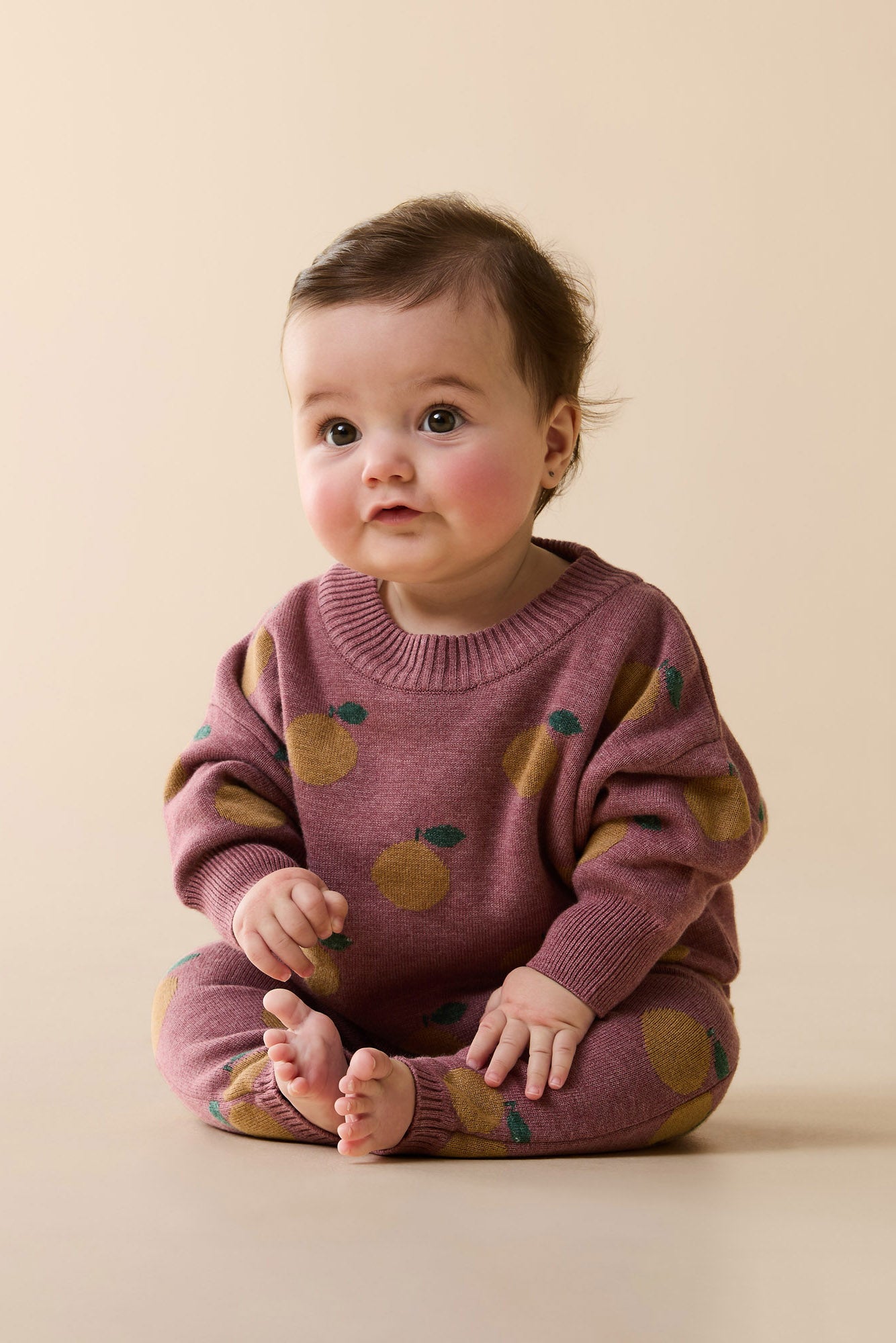 Wilson & Frenchy - Clementine Organic Knitted Jacquard Jumper