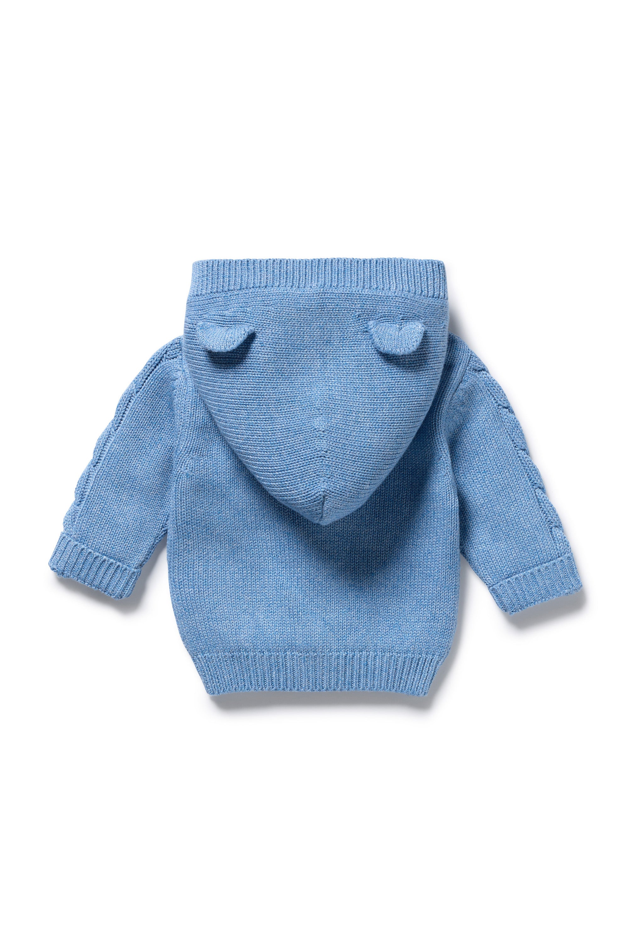 Wilson & Frenchy - Frosted Blue Organic Knitted Cable Jacket