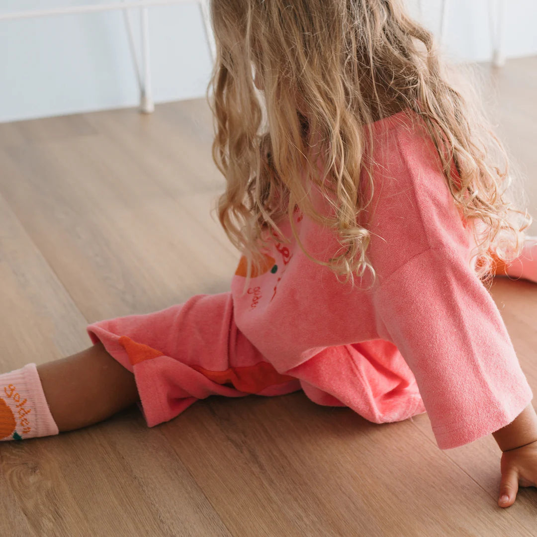 Golden Children - Buon Appetito Mid Sleeve Tee Terry Towel Meringue Pink