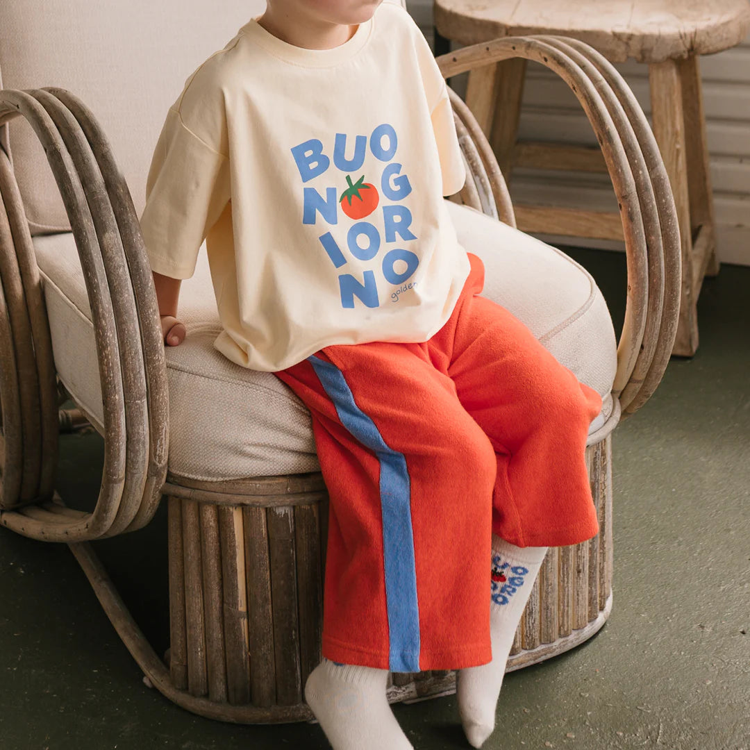 Golden Children - Ciao Tutti Relaxed Pants Terry Towel Napoli/Pool Blue
