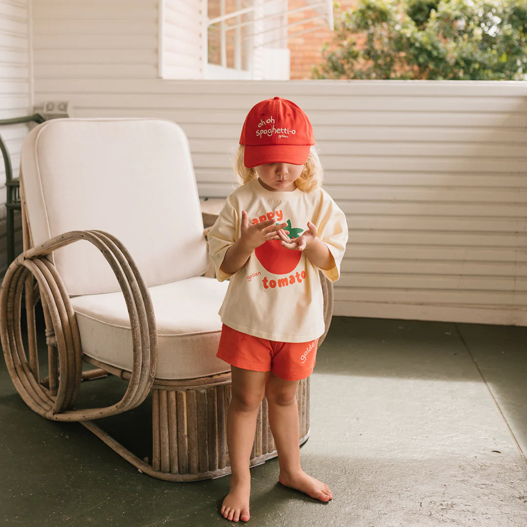 Golden Children - Happy Tomato Mid Sleeve Tee Vanilla Parfait