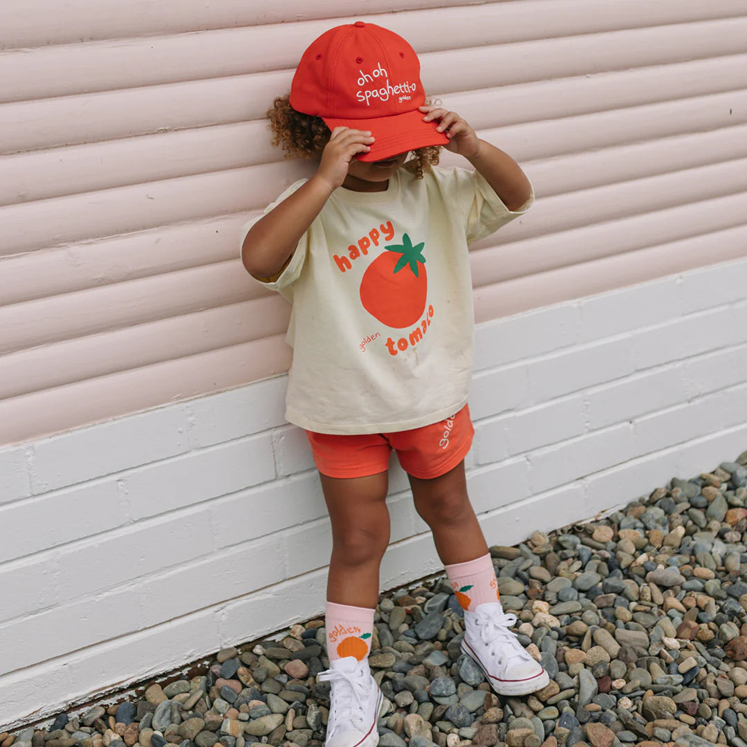 Golden Children - Happy Tomato Mid Sleeve Tee Vanilla Parfait