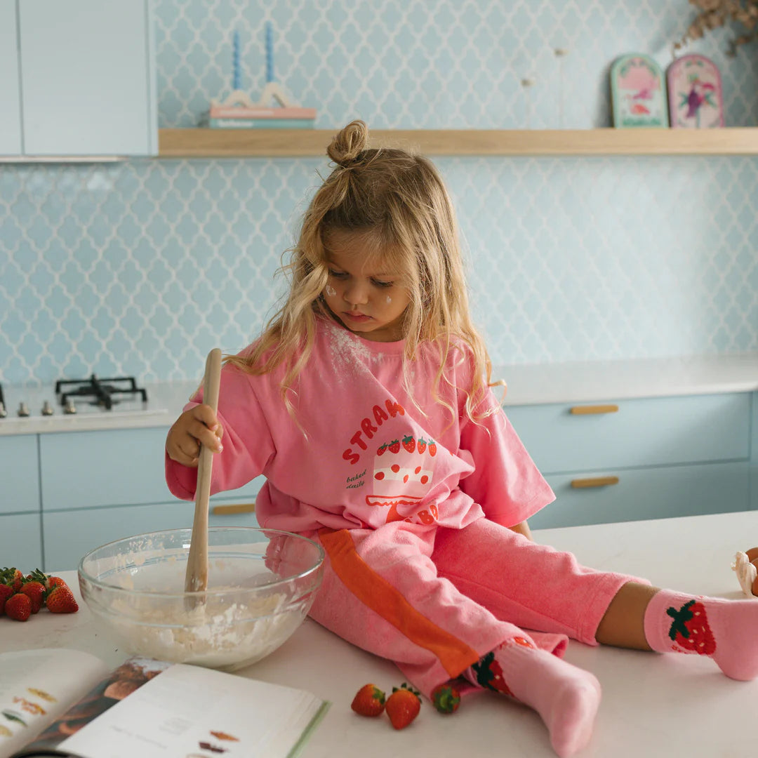 Golden Children - Cake 'n' Bake Mid Sleeve Tee Meringue Pink