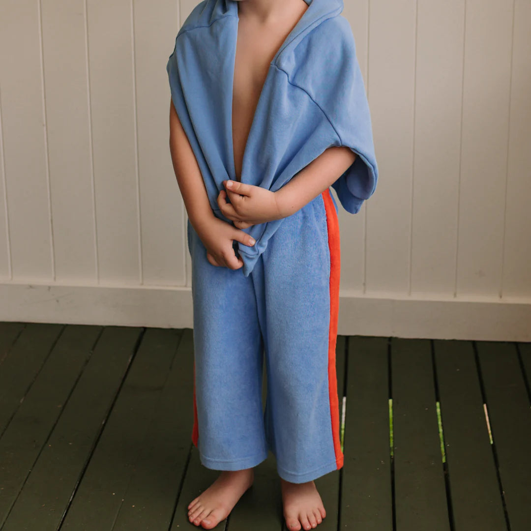 Golden Children - Ciao Tutti Relaxed Pants Terry Towel Pool Blue/Napoli