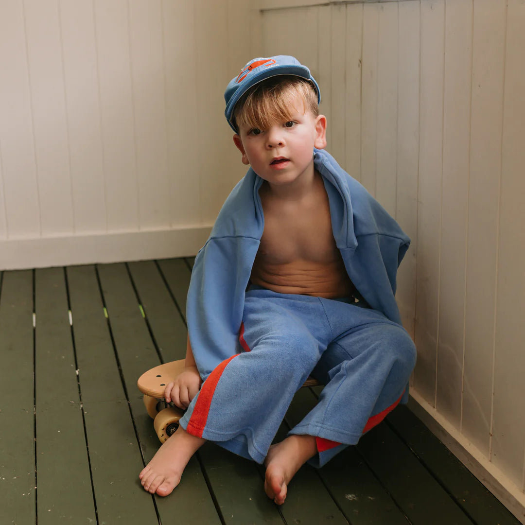 Golden Children - Ciao Tutti Relaxed Pants Terry Towel Pool Blue/Napoli