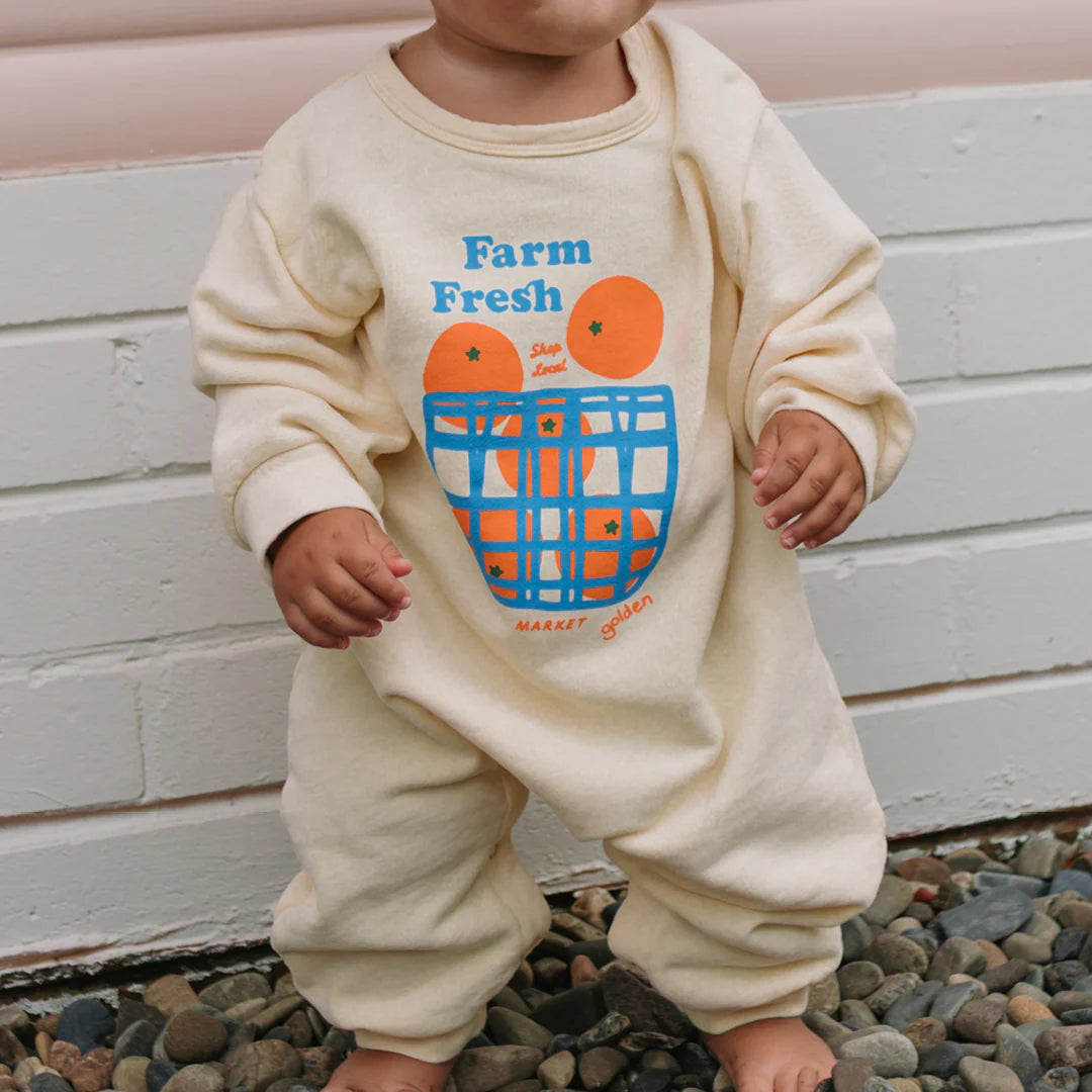 Golden Children - Farm Fresh Playsuit Buttercream