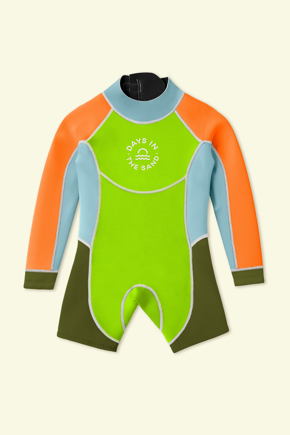 Days in the Sand Long Sleeve Springsuit Wild Lime front