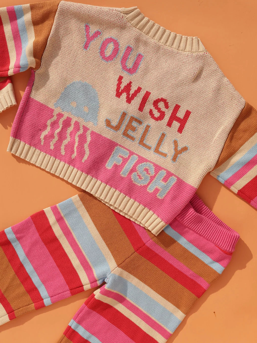 Small Swim Club - Coral Stripe Pants