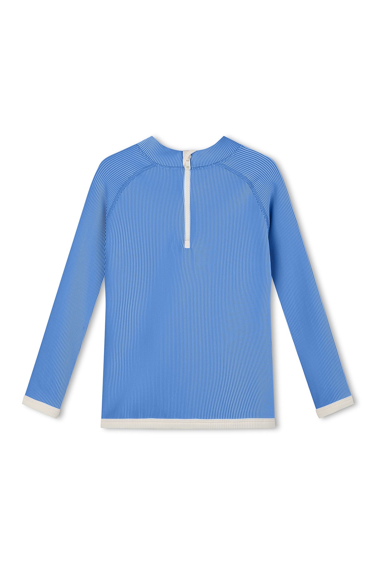 Zulu & Zephyr - Mini Stripe Rib Rashie Sky Blue