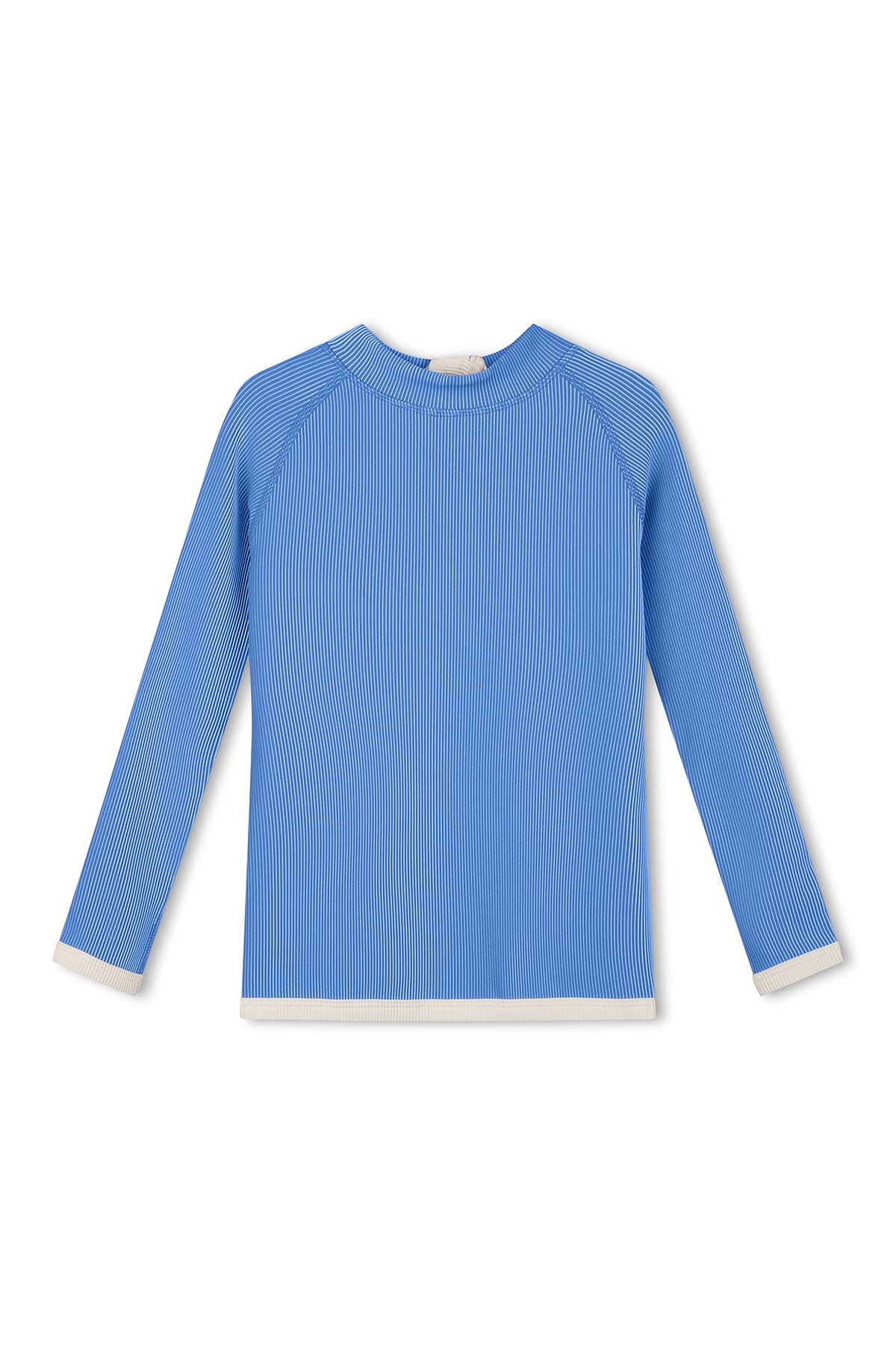 Zulu & Zephyr - Mini Stripe Rib Rashie Sky Blue